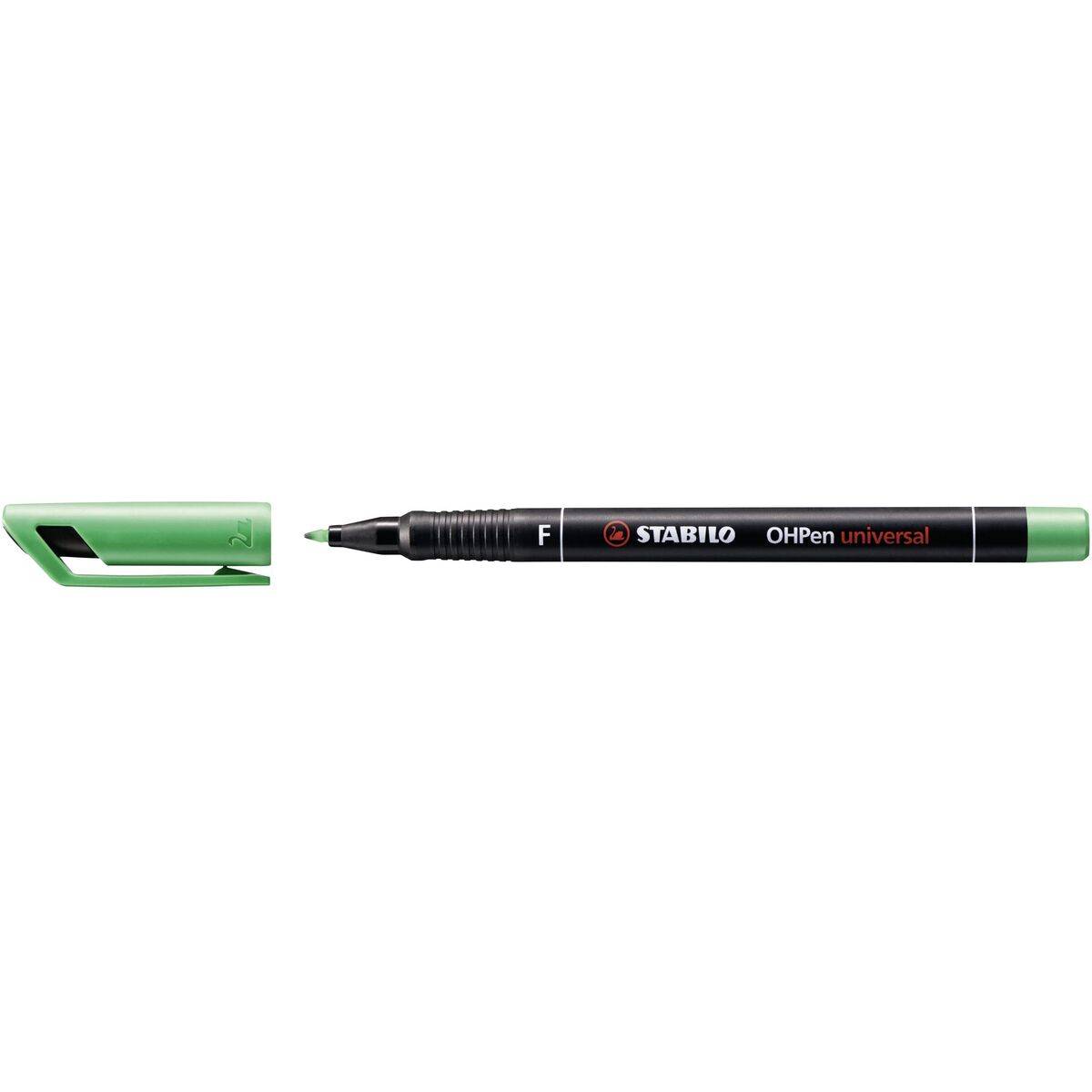 Rotulador permanente Stabilo Verde 0,7 mm 10 Piezas
