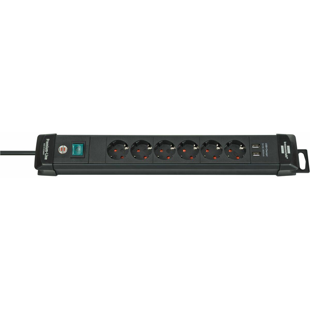 Regleta Enchufes 6 Tomas con Interruptor Brennenstuhl Premium-Line 3600 W (3 m)