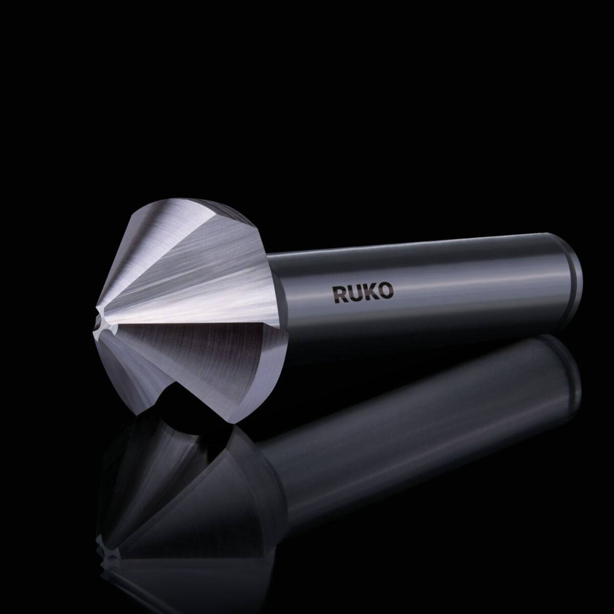 Avellanador cónico RUKO 4 mm DIN 335 Acero de alta velocidad (HSS) 90º Forma de C