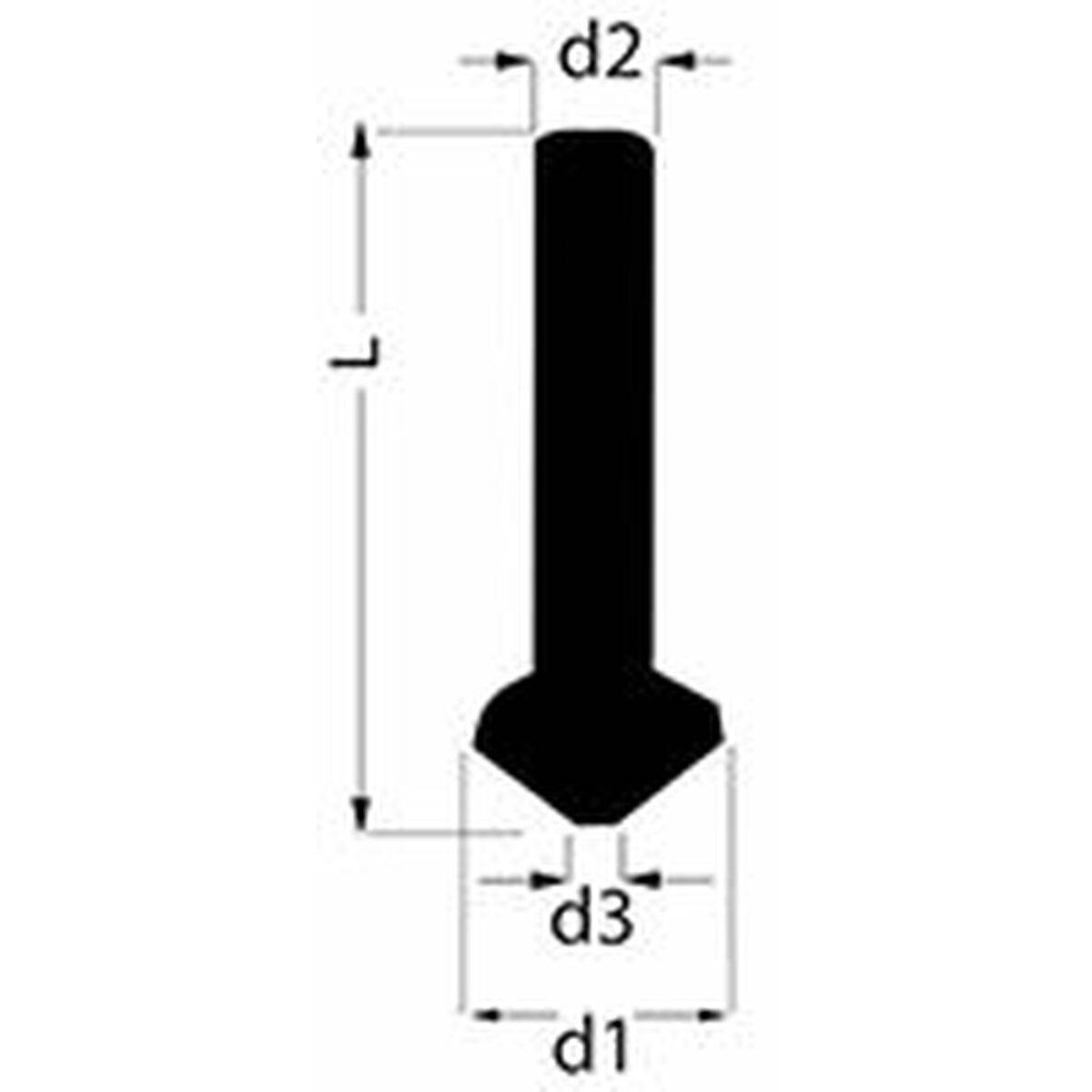 Avellanador cónico RUKO 102262 2-8,3 mm DIN 335 90º Forma de C