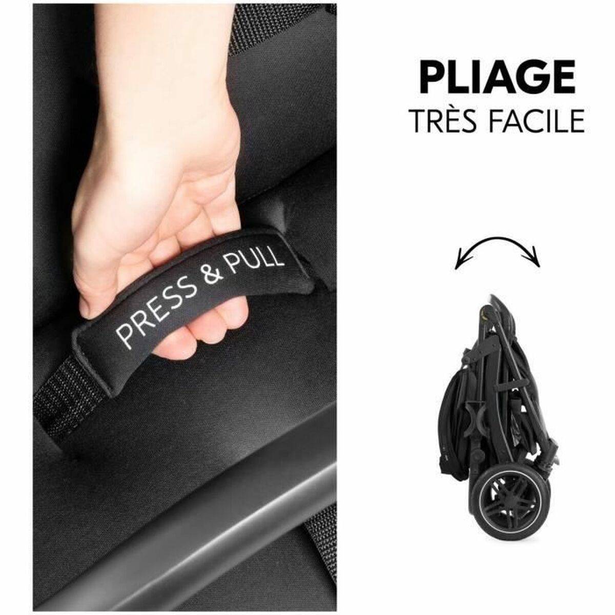 Carro de Paseo para Bebé Hauck Negro