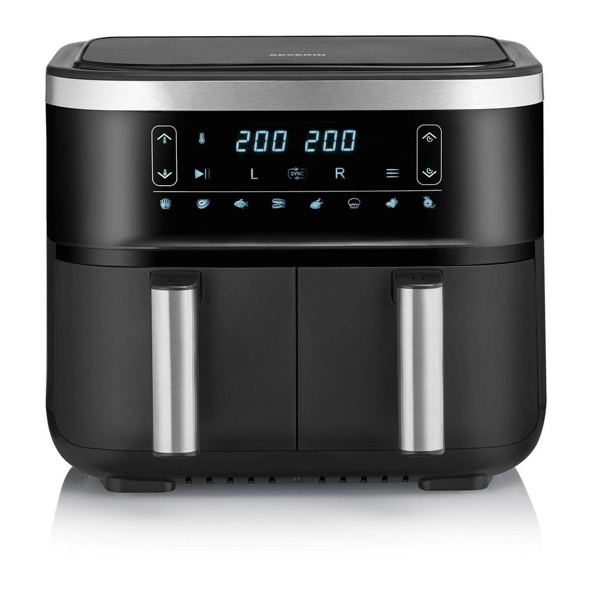 Freidora de Aire Severin FR 2453 Negro Plateado 2850 W