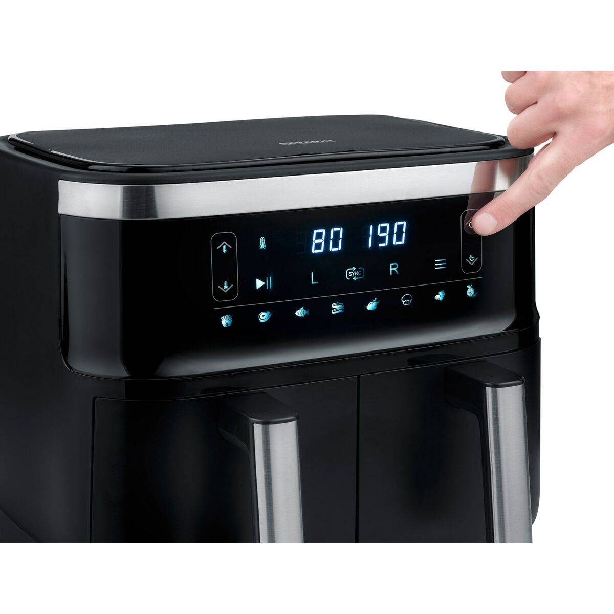 Freidora de Aire Severin FR 2453 Negro Plateado 2850 W