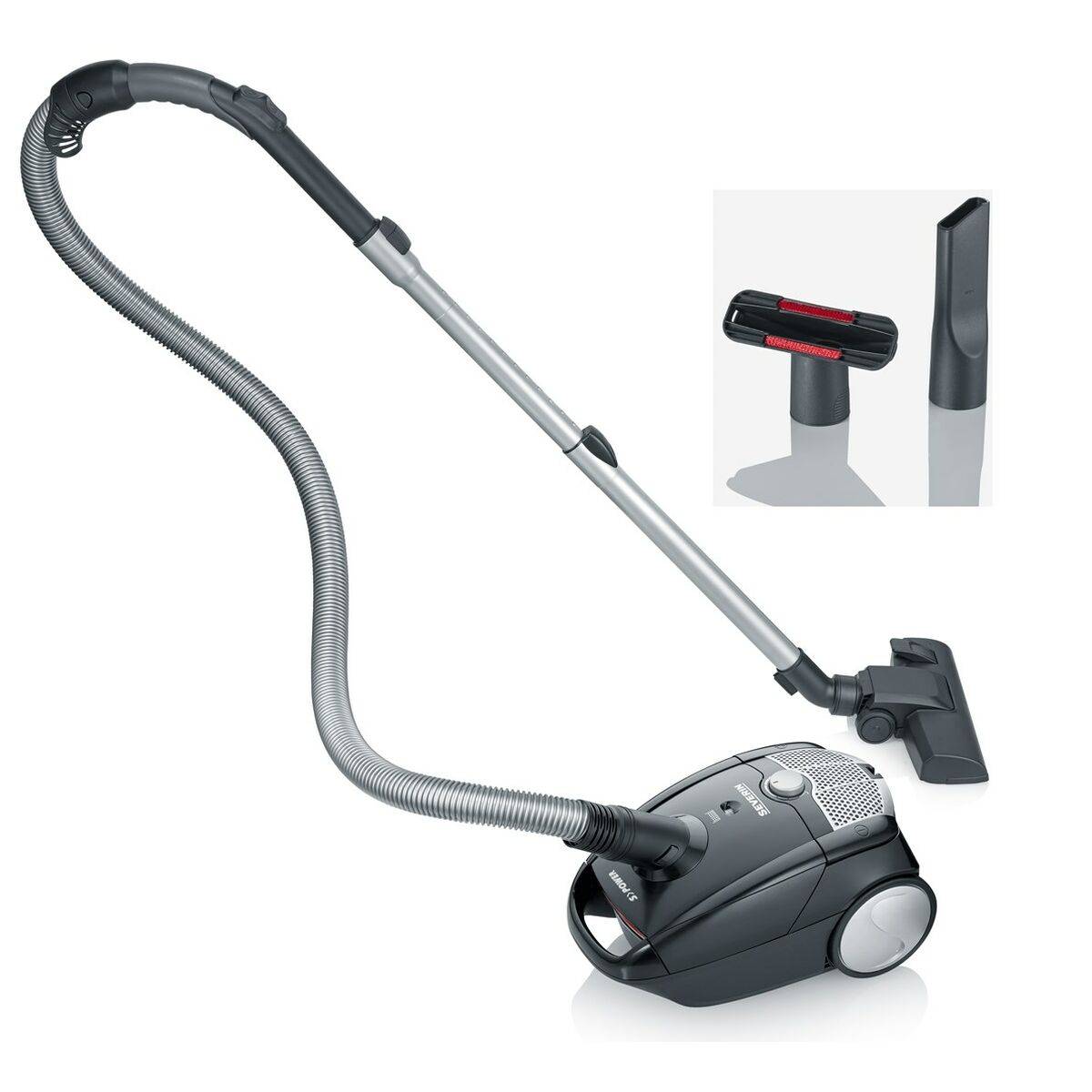 Aspiradora con Bolsa Severin BC 7030 Negro Gris 750 W