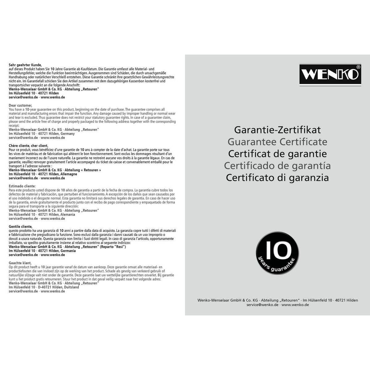 Gancho para colgar Wenko Acero Inoxidable 5,5 x 5,5 x 5,5 cm Plateado (1 unidad)