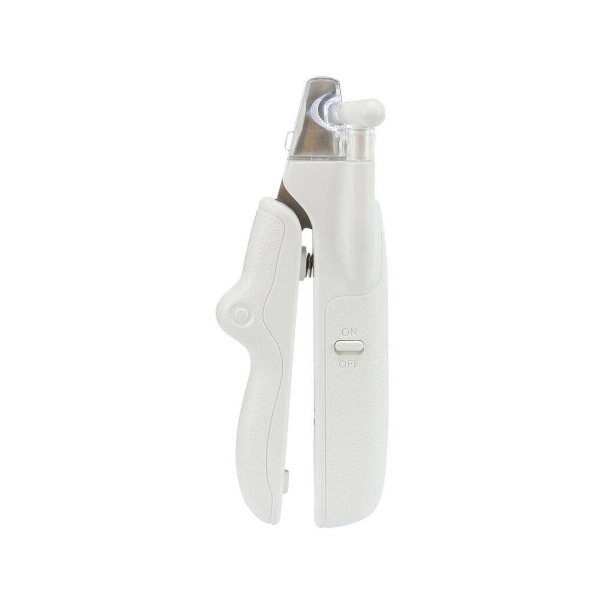 Cortaúñas con LED para Mascotas Trixie Acero Inoxidable Plástico 15 cm Blanco