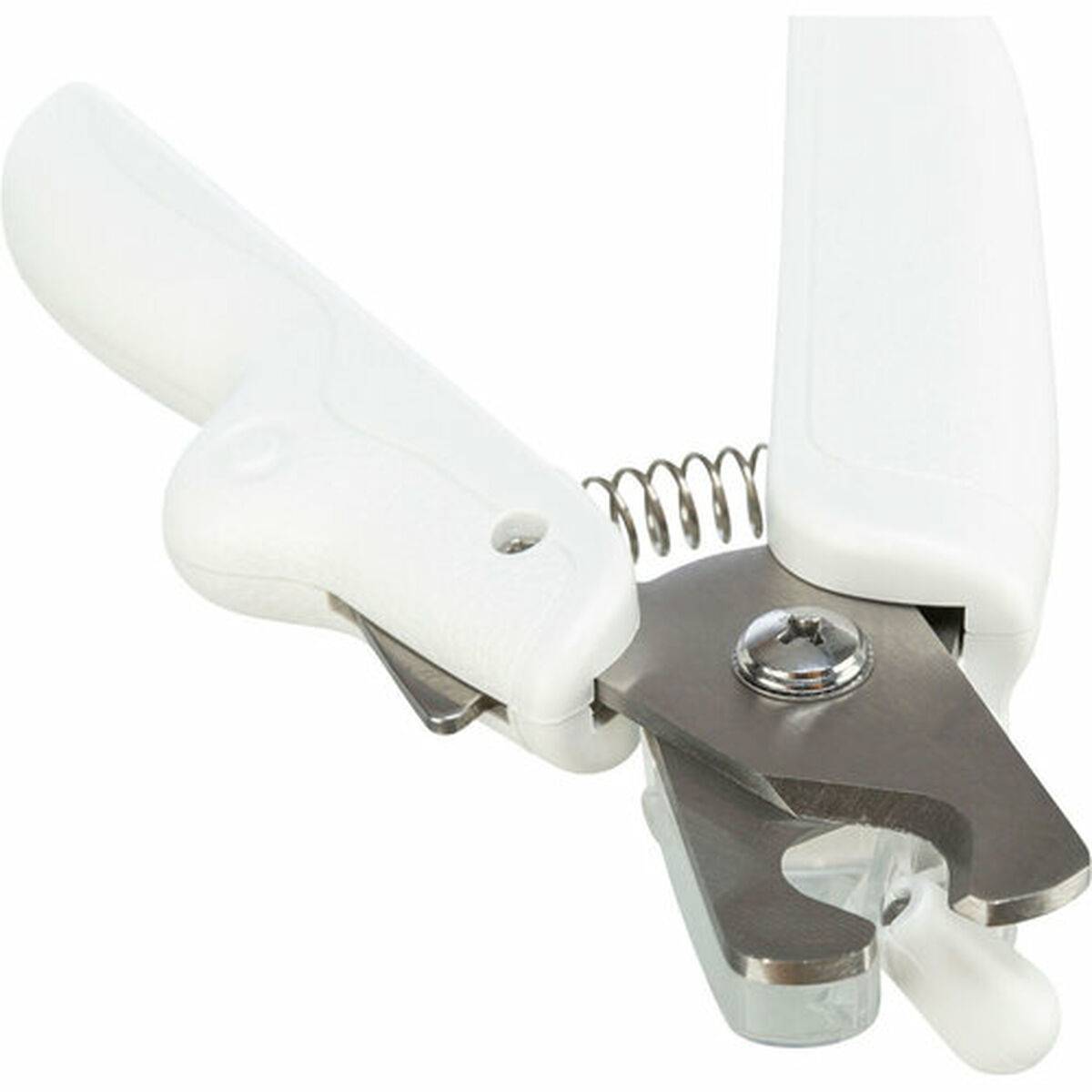 Cortaúñas con LED para Mascotas Trixie Acero Inoxidable Plástico 15 cm Blanco