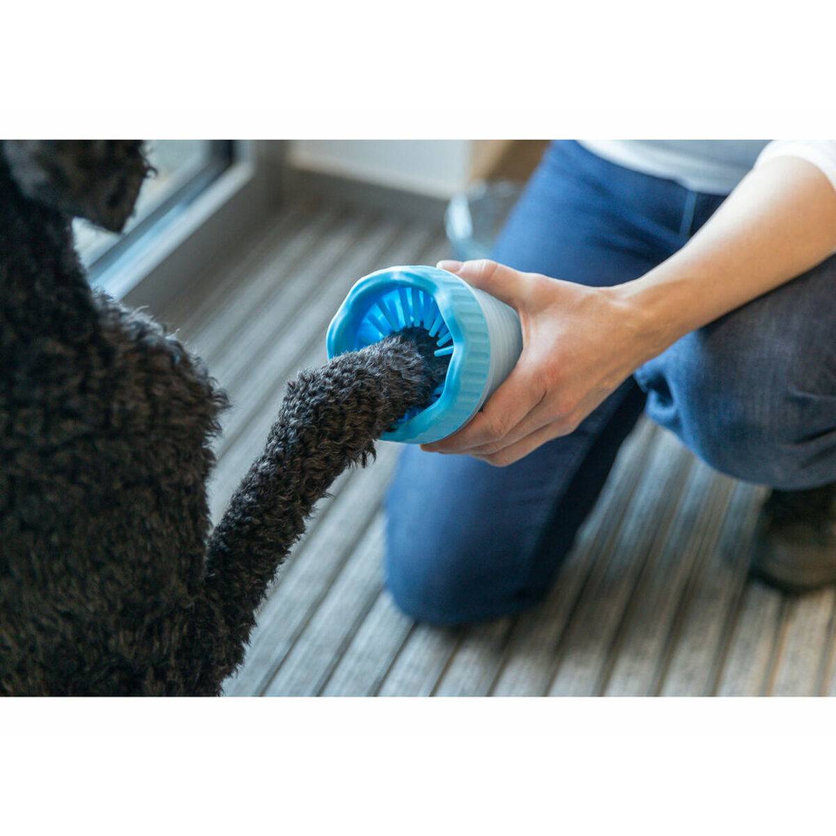 Limpiador de Patas para Perros Trixie 025704 Azul S-M