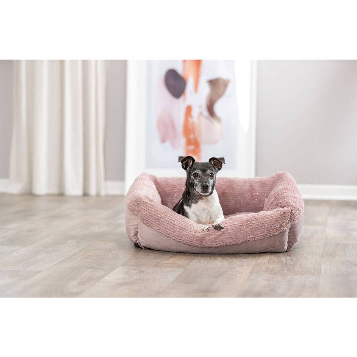 Cama para Perro Trixie Livia Soft Rosa 100 x 70 cm