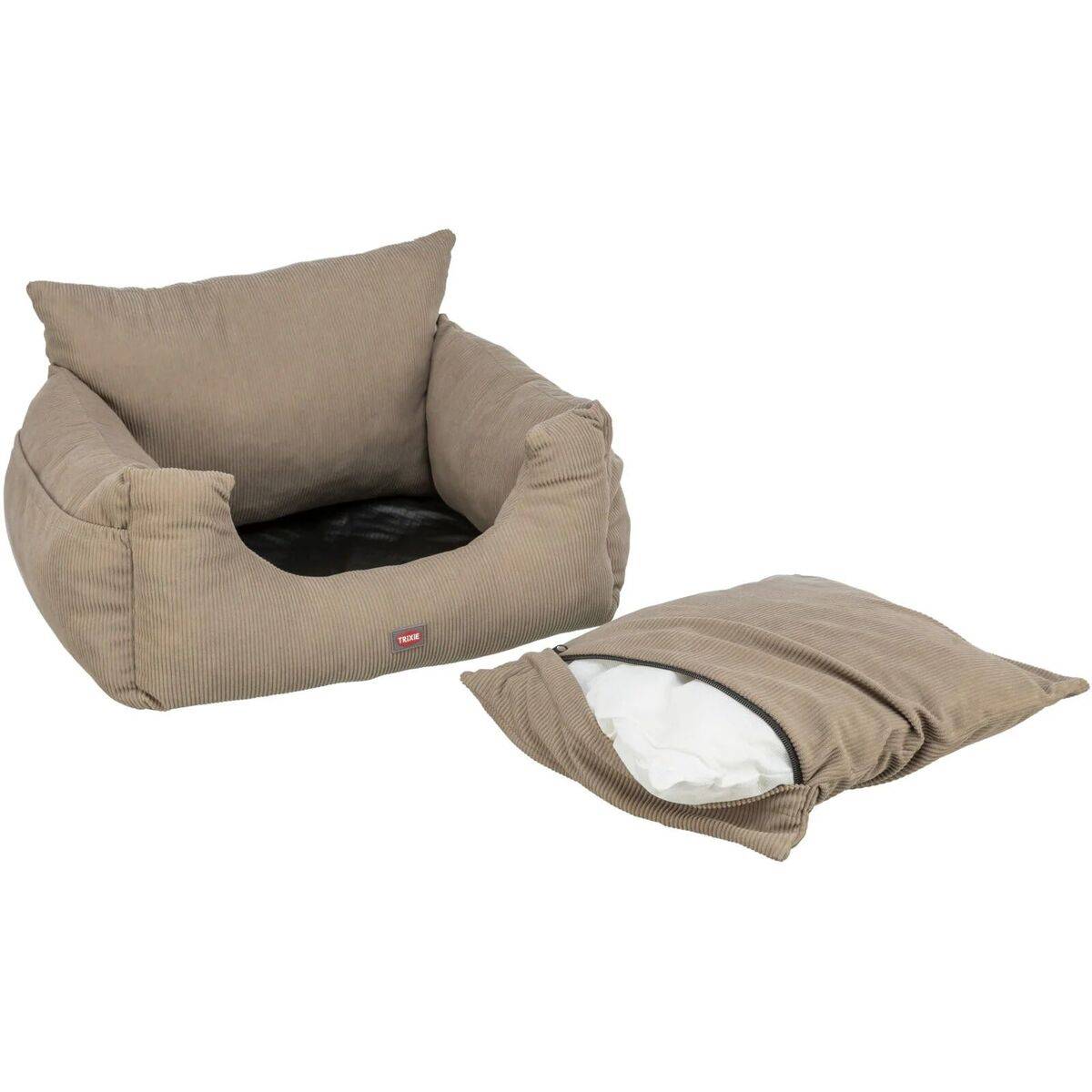 Asiento de Coche para Perros Trixie Taupé 55 x 30 x 50 cm