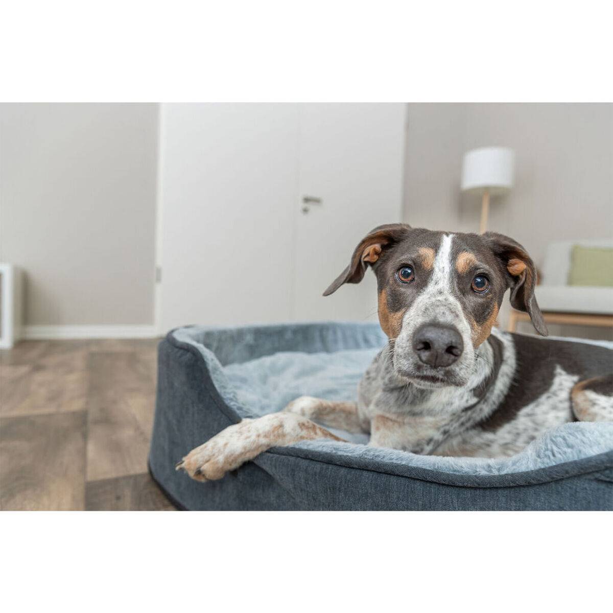 Cama para Perro Trixie Vital Lino Soft Gris Gris claro 110 X 92 CM