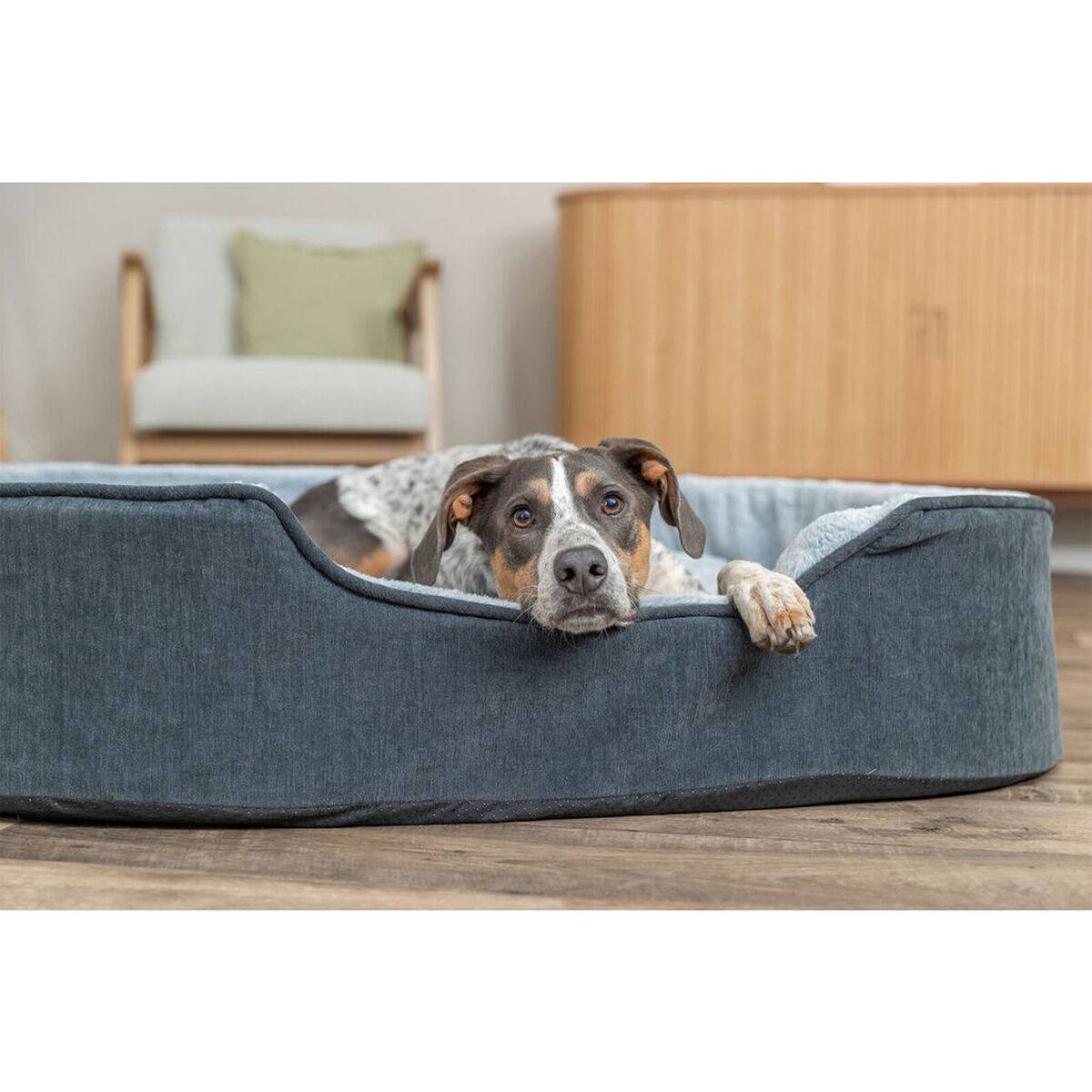 Cama para Perro Trixie Vital Lino Soft Gris Gris claro 110 X 92 CM