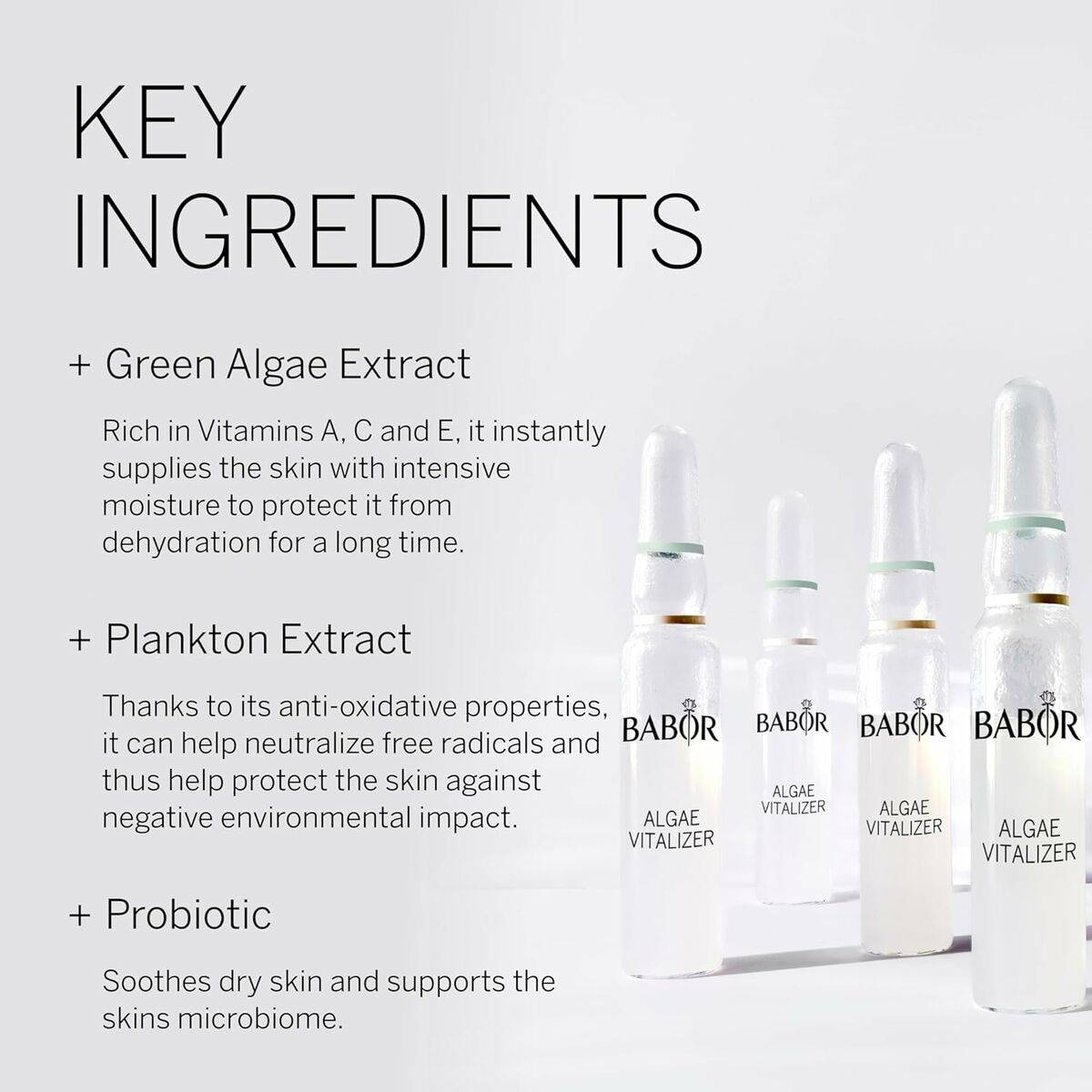 Loción Revitalizante Facial Babor Algae Vitalizer 2 ml 7 Unidades