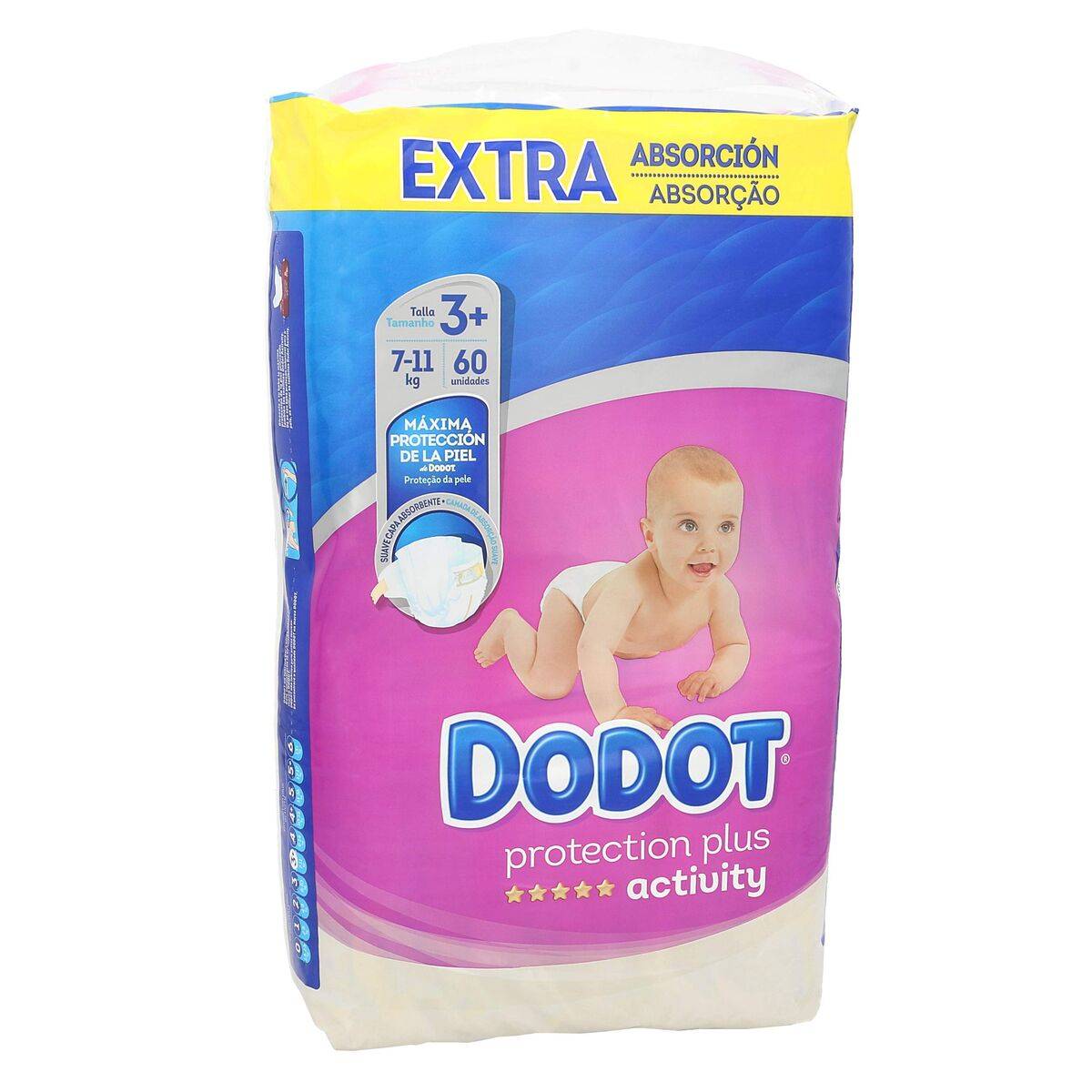 Set de higiene Dodot DODOT ACTIVITY EXTRA (60 unidades)