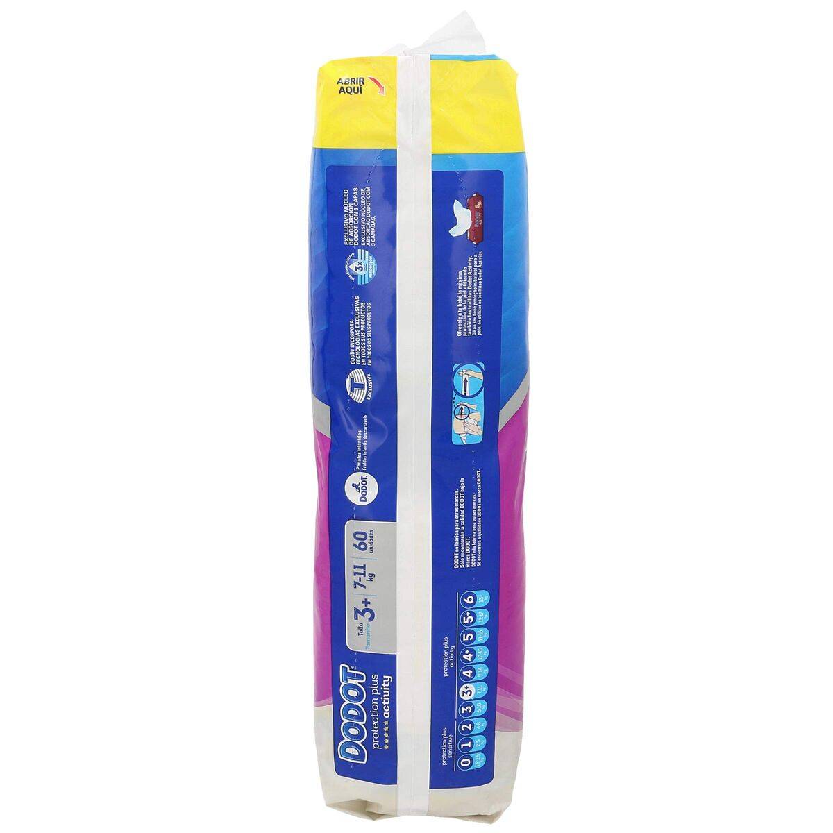 Set de higiene Dodot DODOT ACTIVITY EXTRA (60 unidades)