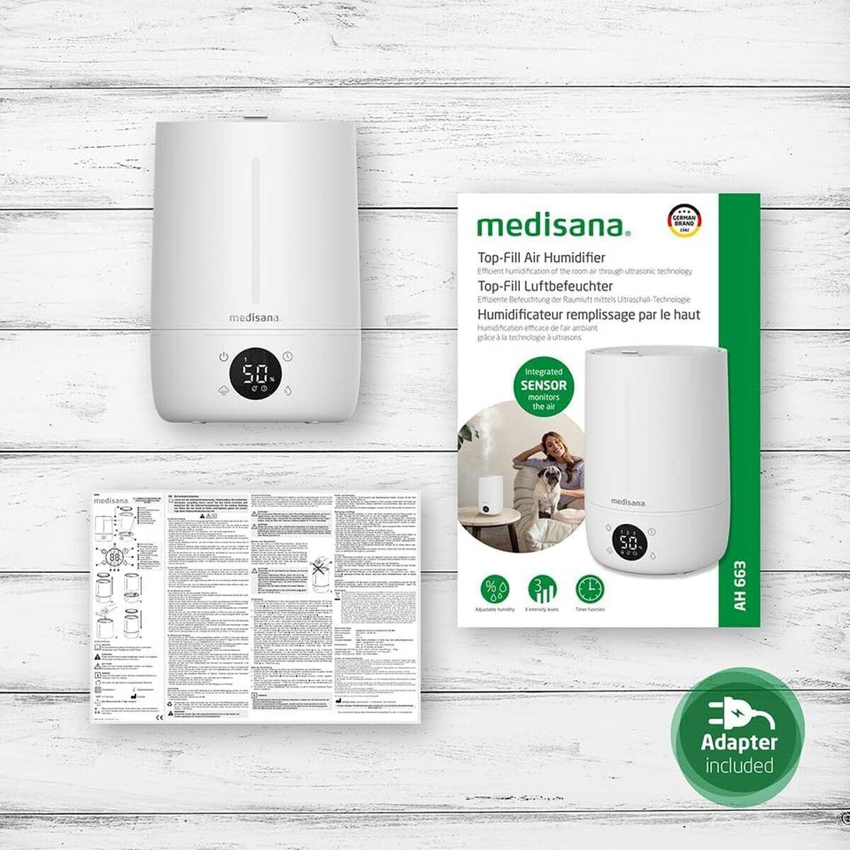 Humidificador Medisana AH663 30 W 4,5 L