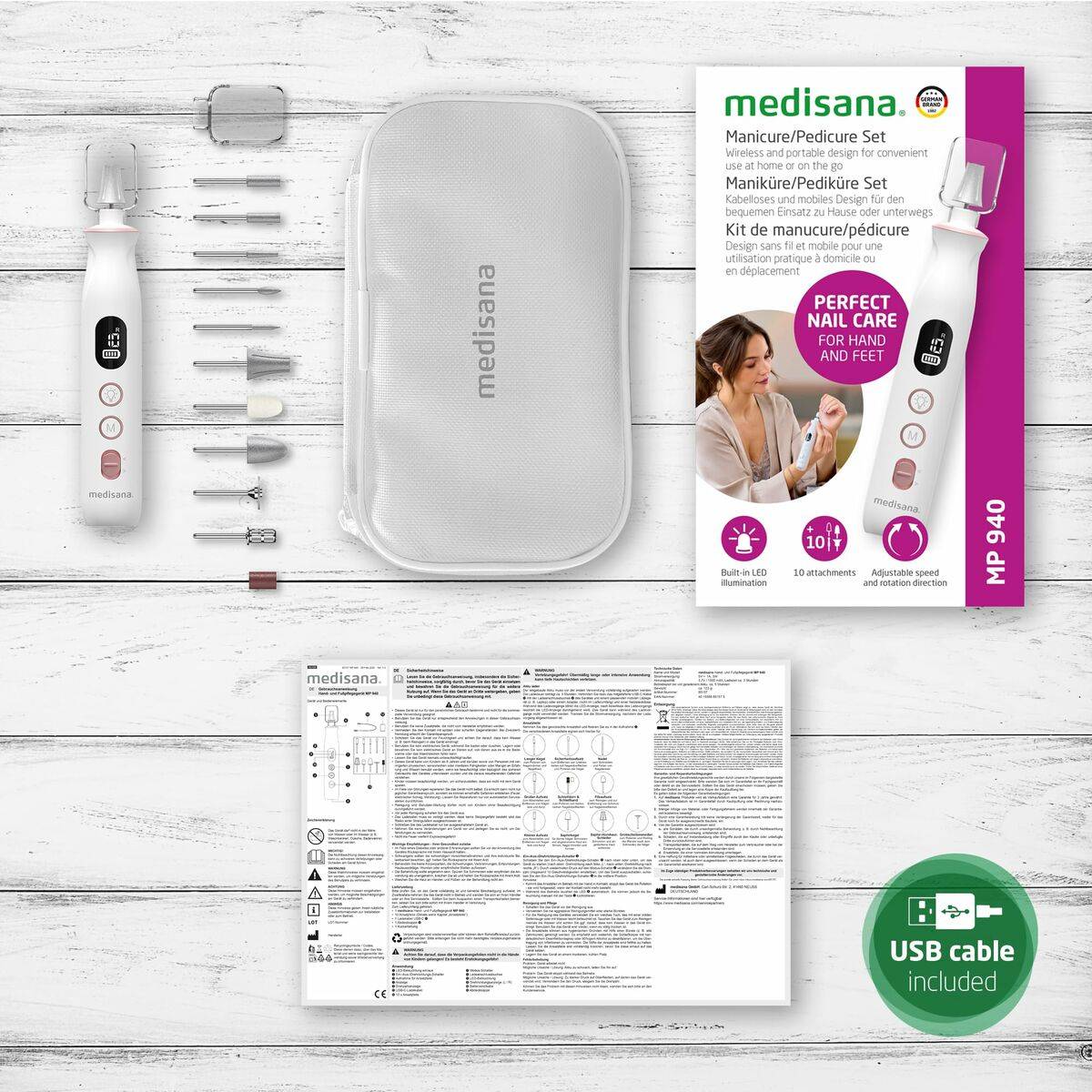 Set de Manicura Medisana 85157 Blanco