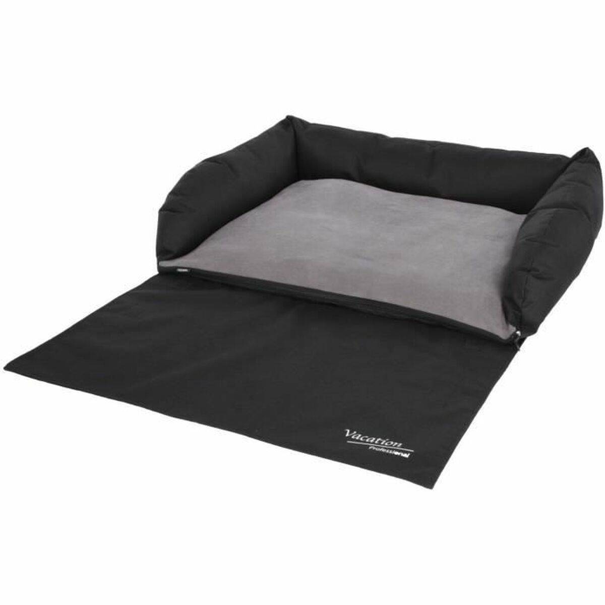 Funda Protectora de Coche para Mascotas Kerbl 80 x 60 cm Negro Gris