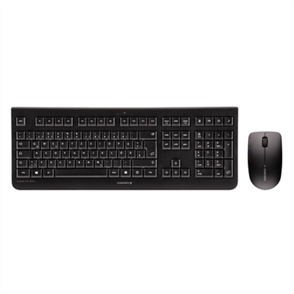 Teclado Cherry JD-0710GB-2 Negro Qwerty Español QWERTY Qwertz Alemán Qwerty UK