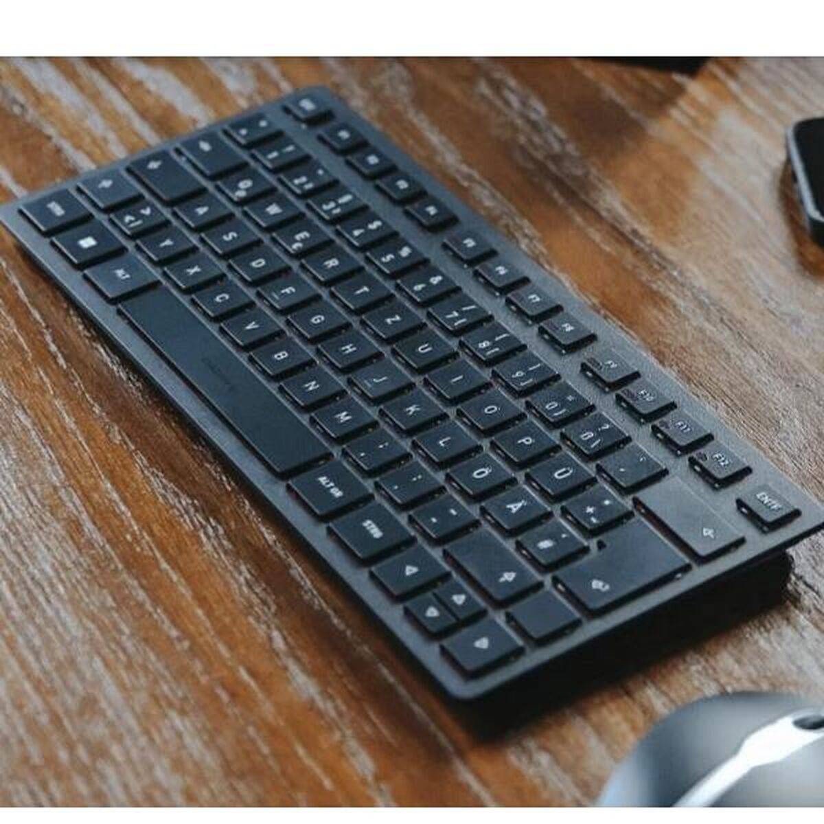 Teclado Cherry KW 9200 MINI Negro Qwerty Español QWERTY