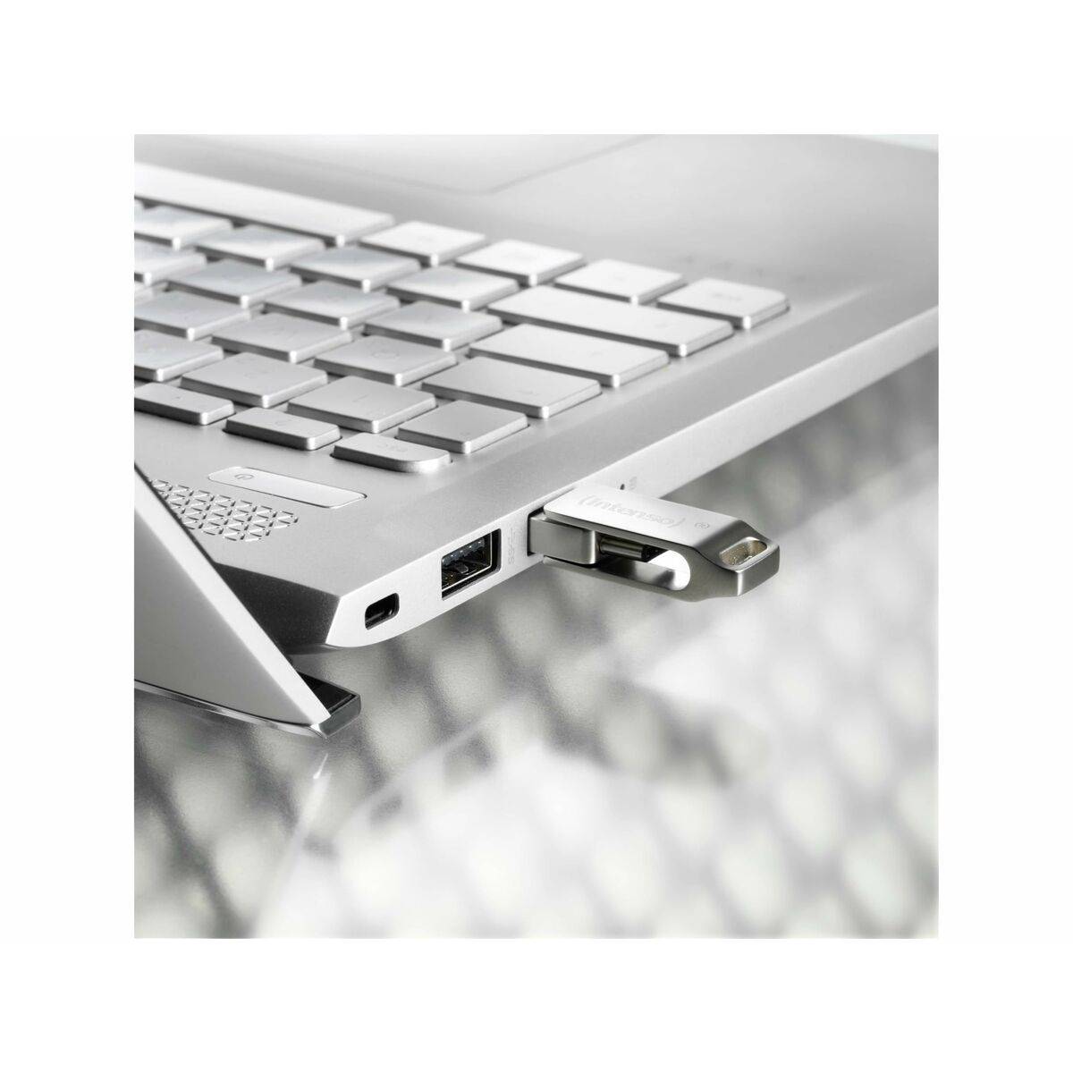 Memoria USB INTENSO 3536491 128 GB Plateado