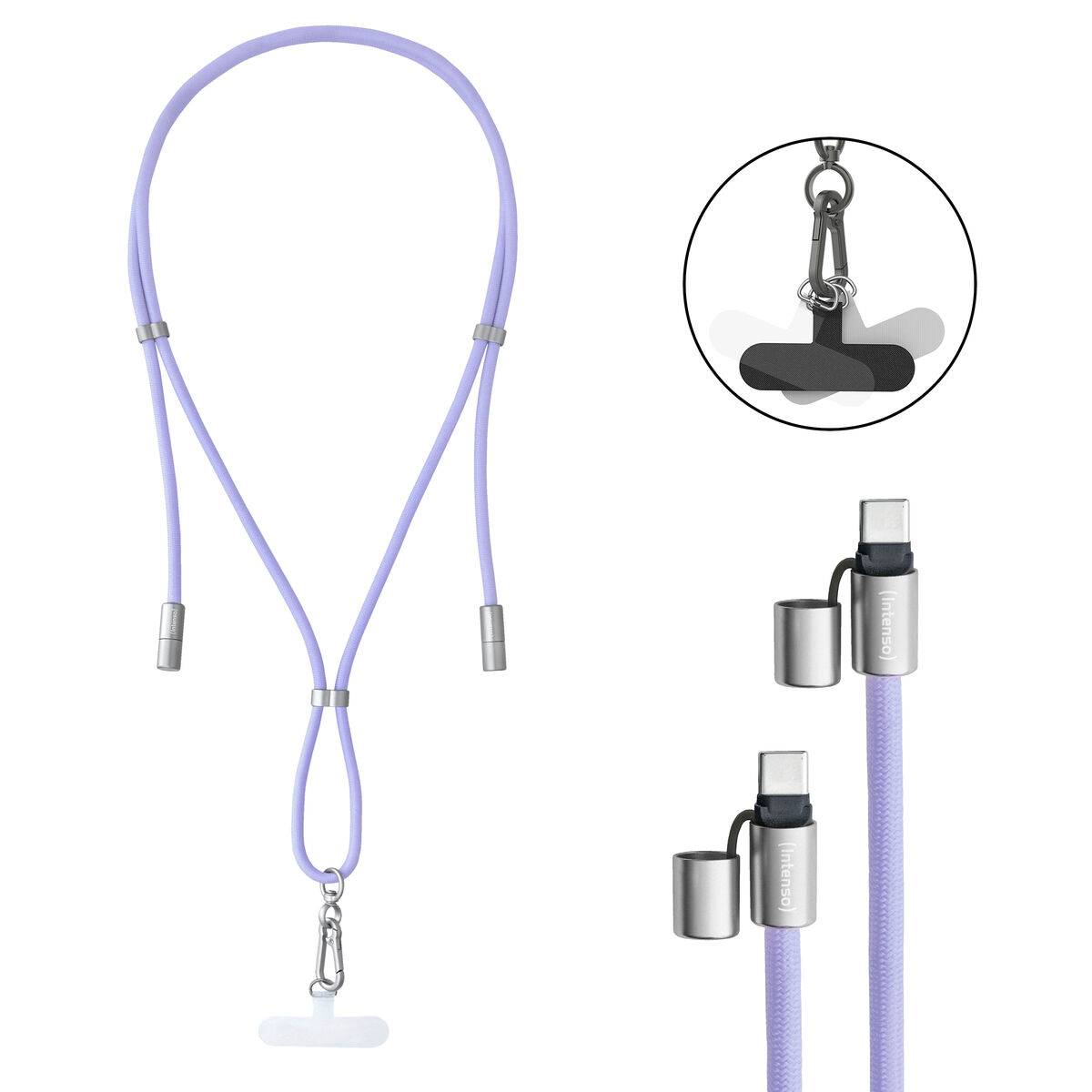 Cable USB-C a USB-C INTENSO 7991003 Morado