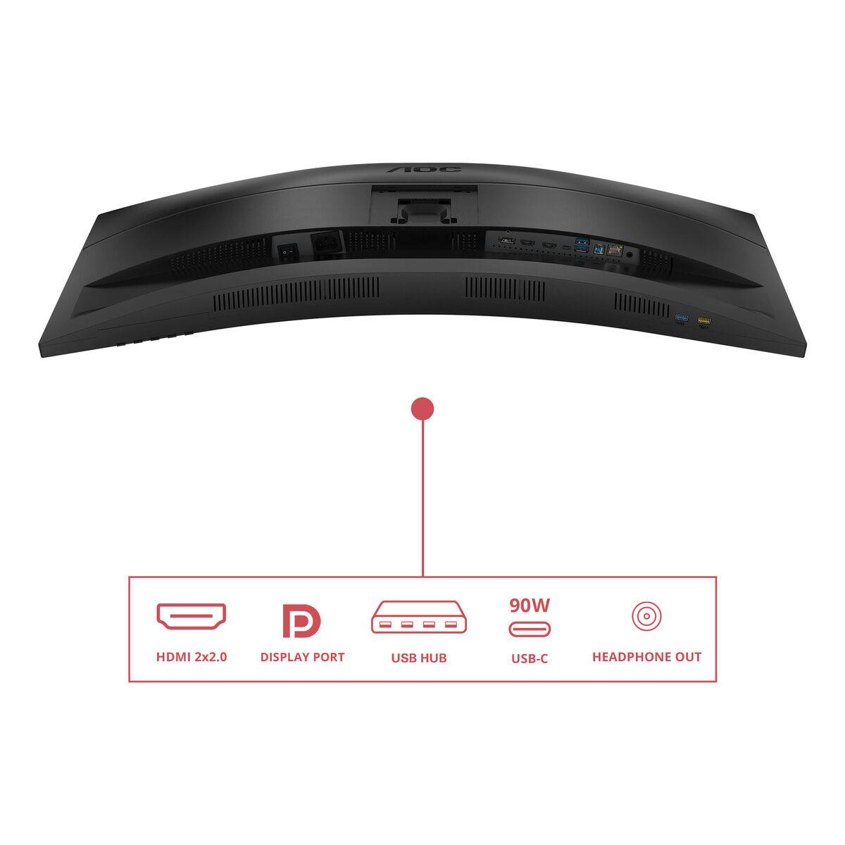 Monitor AOC CU34E4CV UltraWide Quad HD 34"