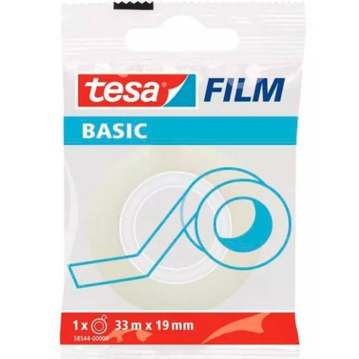 Cinta Adhesiva TESA Transparente Polipropileno 19 mm x 33 m (24 Unidades)