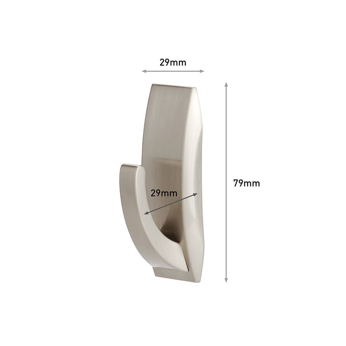 Gancho para colgar 3M 1,3 kg Gris metálico Metal (1 unidad)