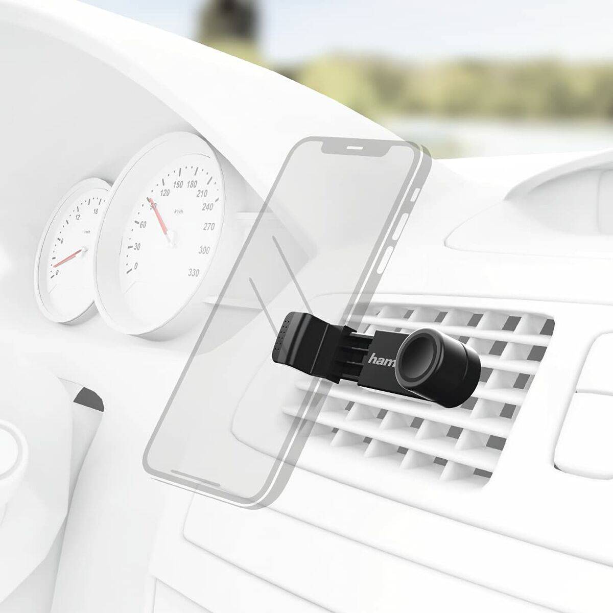 Soporte de Móviles para Coche Hama 00173890 Negro