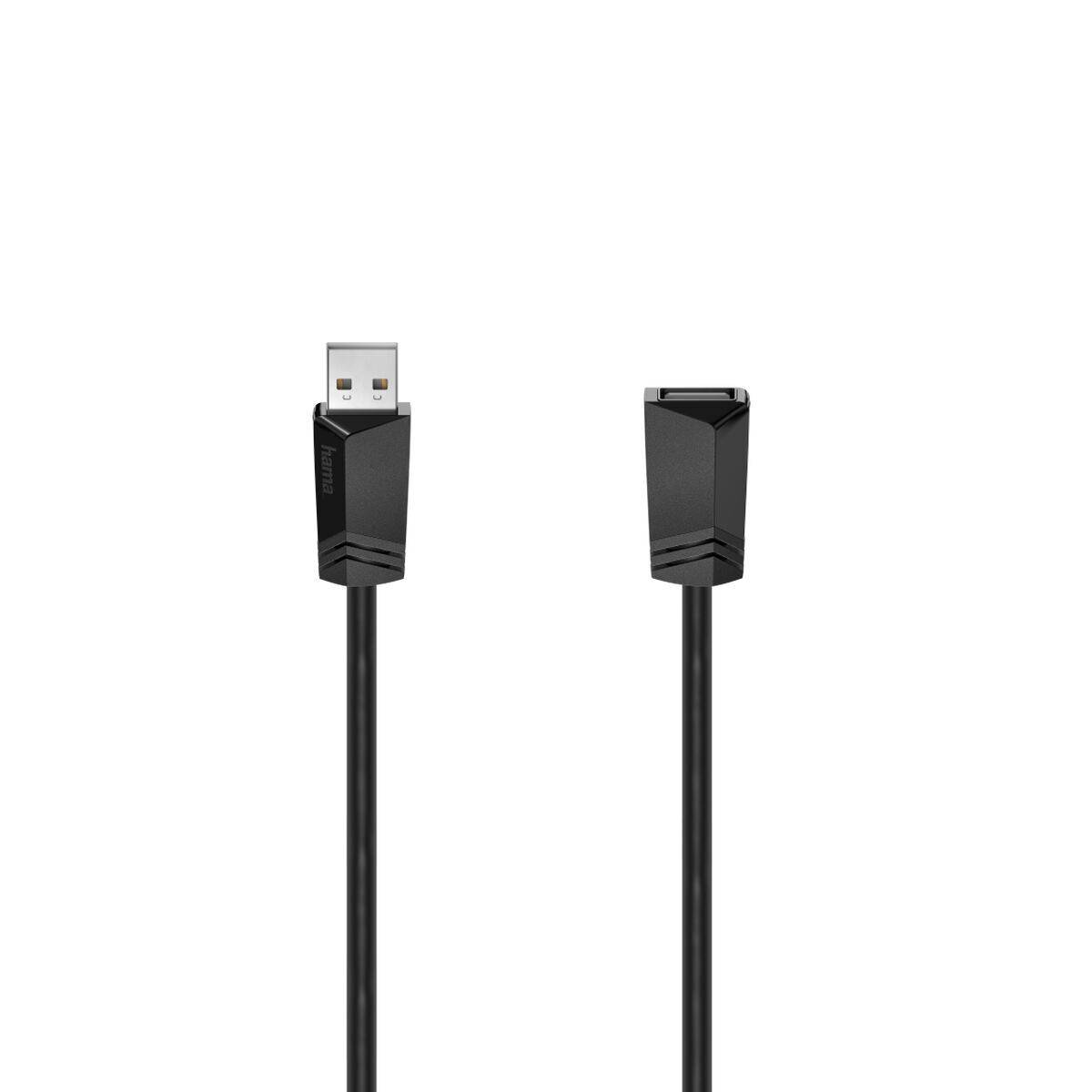 Cable USB Hama 00200620 Negro Macho/Hembra
