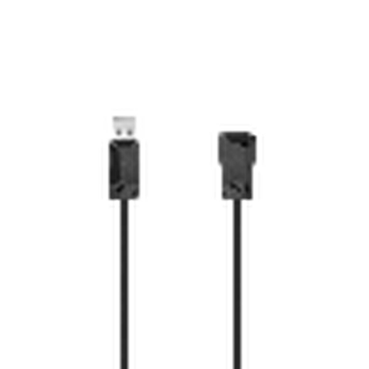 Cable USB Hama 00200620 Negro Macho/Hembra