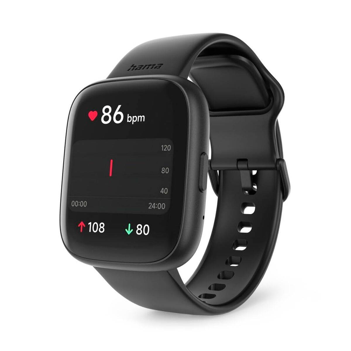 Smartwatch Hama 00178640 Negro 1,65" 46 mm