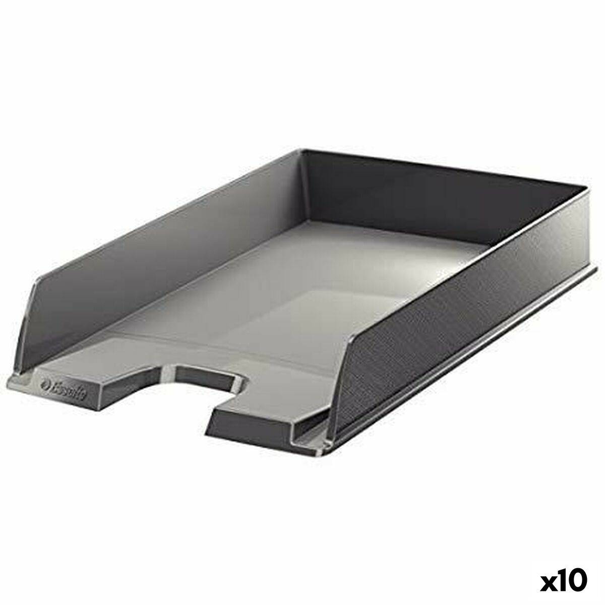 Bandeja para Archivar Esselte 623609 Gris Plástico 10 Unidades