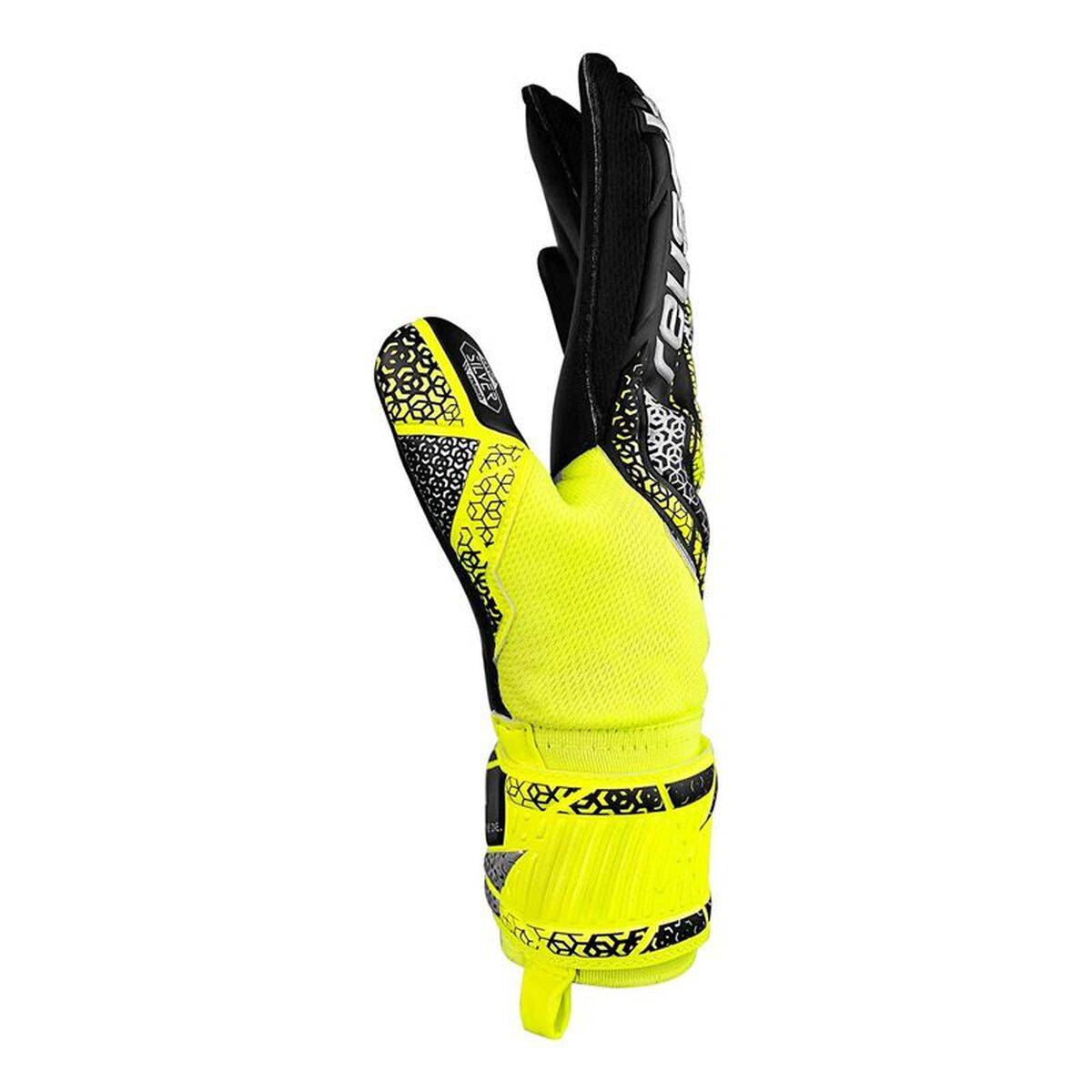 Guantes de Portero Reusch Attrakt Silver safe Amarillo Negro Adultos