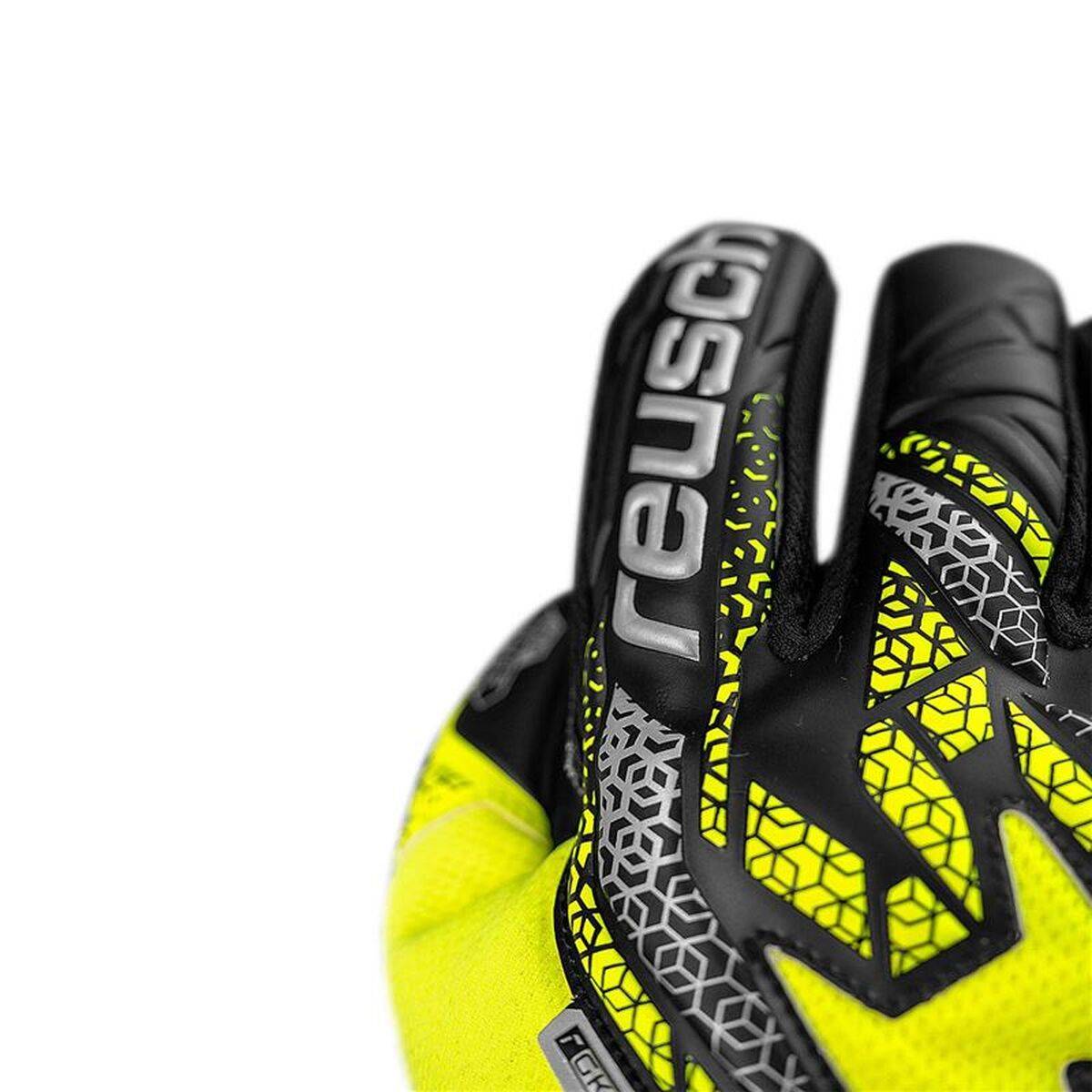 Guantes de Portero Reusch Attrakt Silver safe Amarillo Negro Adultos