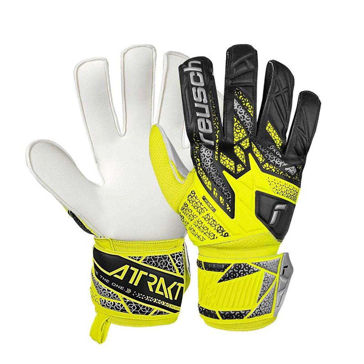 Guantes de Portero Reusch Attrakt Solid safe Amarillo Adultos
