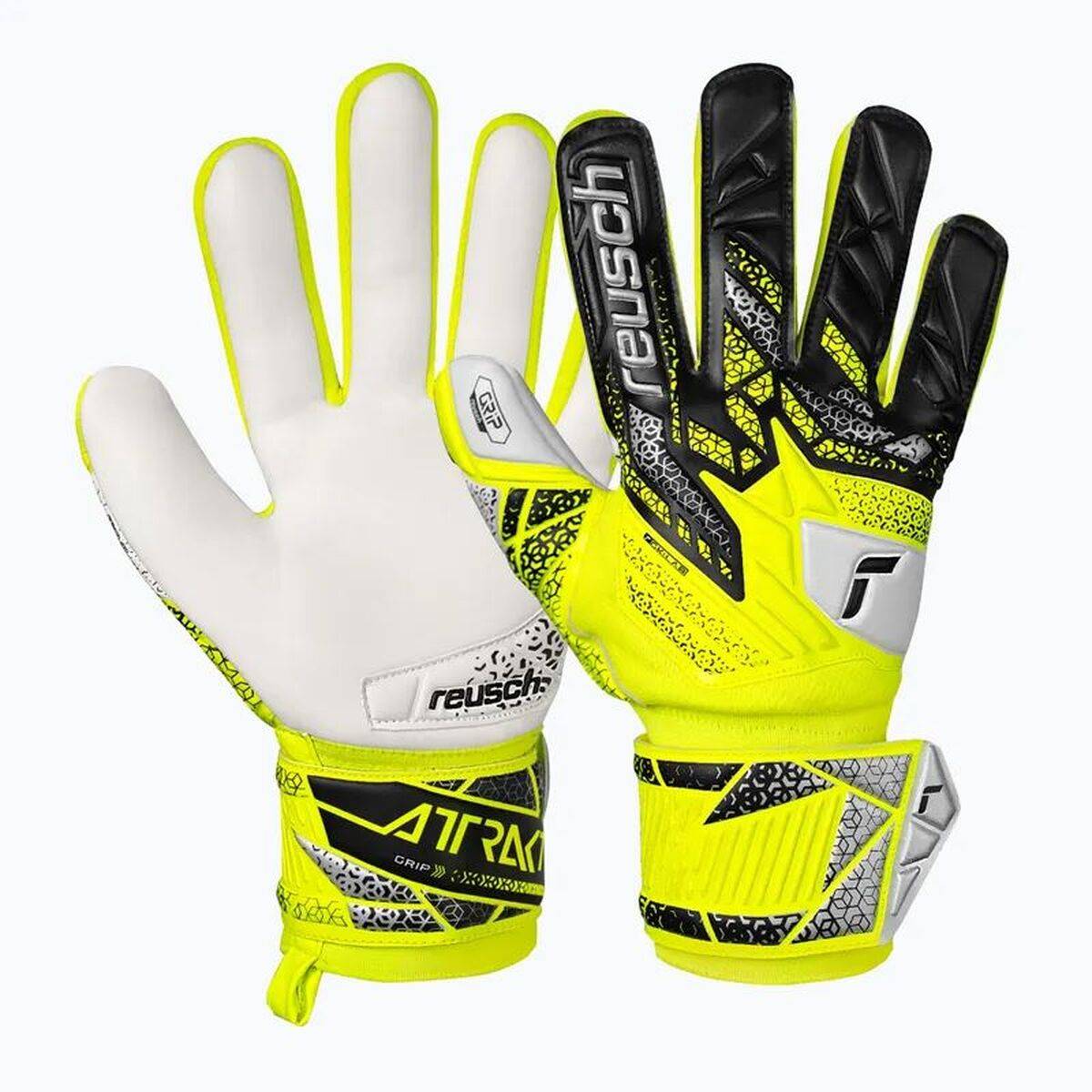 Guantes de Portero Reusch Attrakt Grip safe Amarillo Adultos