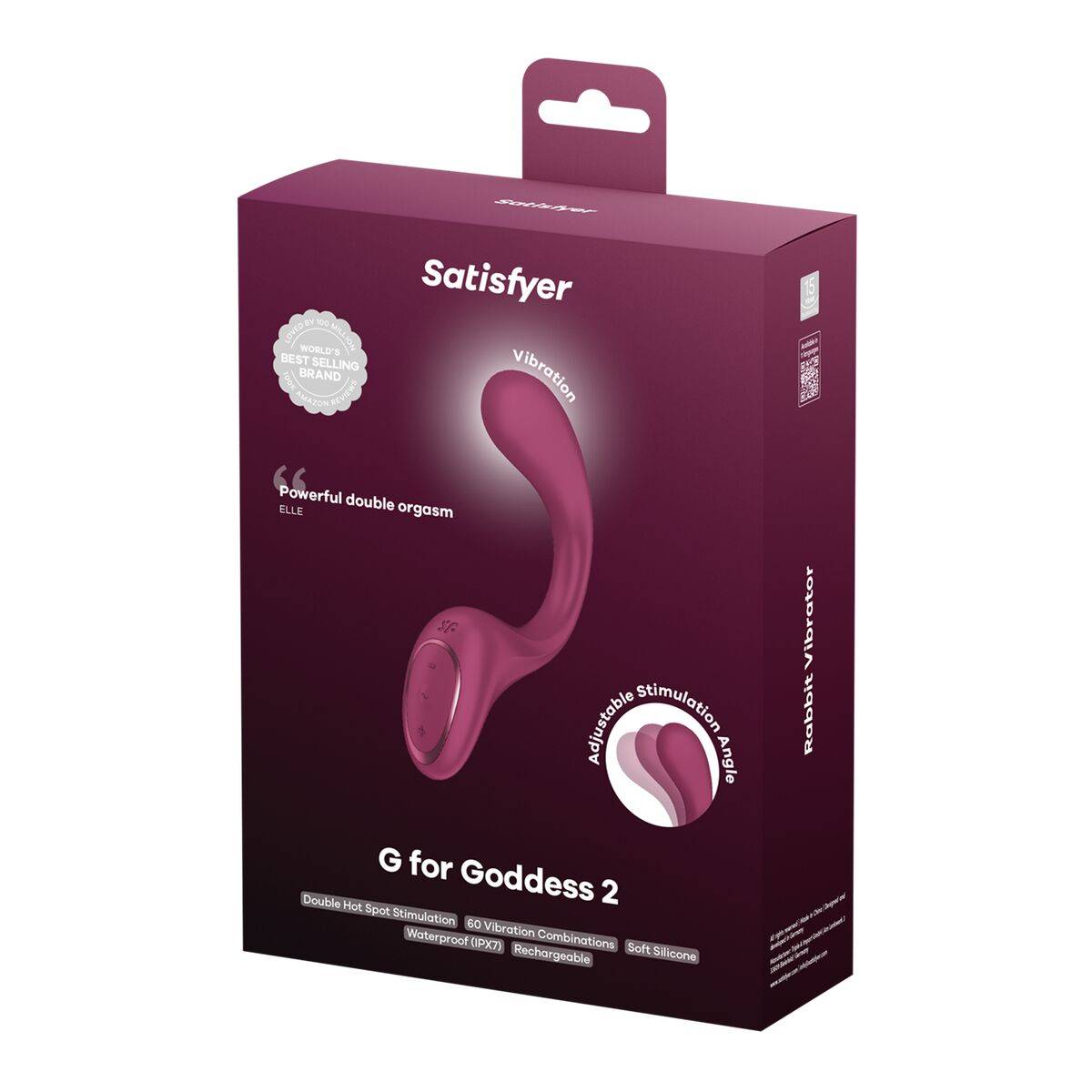 Vibrador Punto G Satisfyer FOR GODDESS Rojo Morado