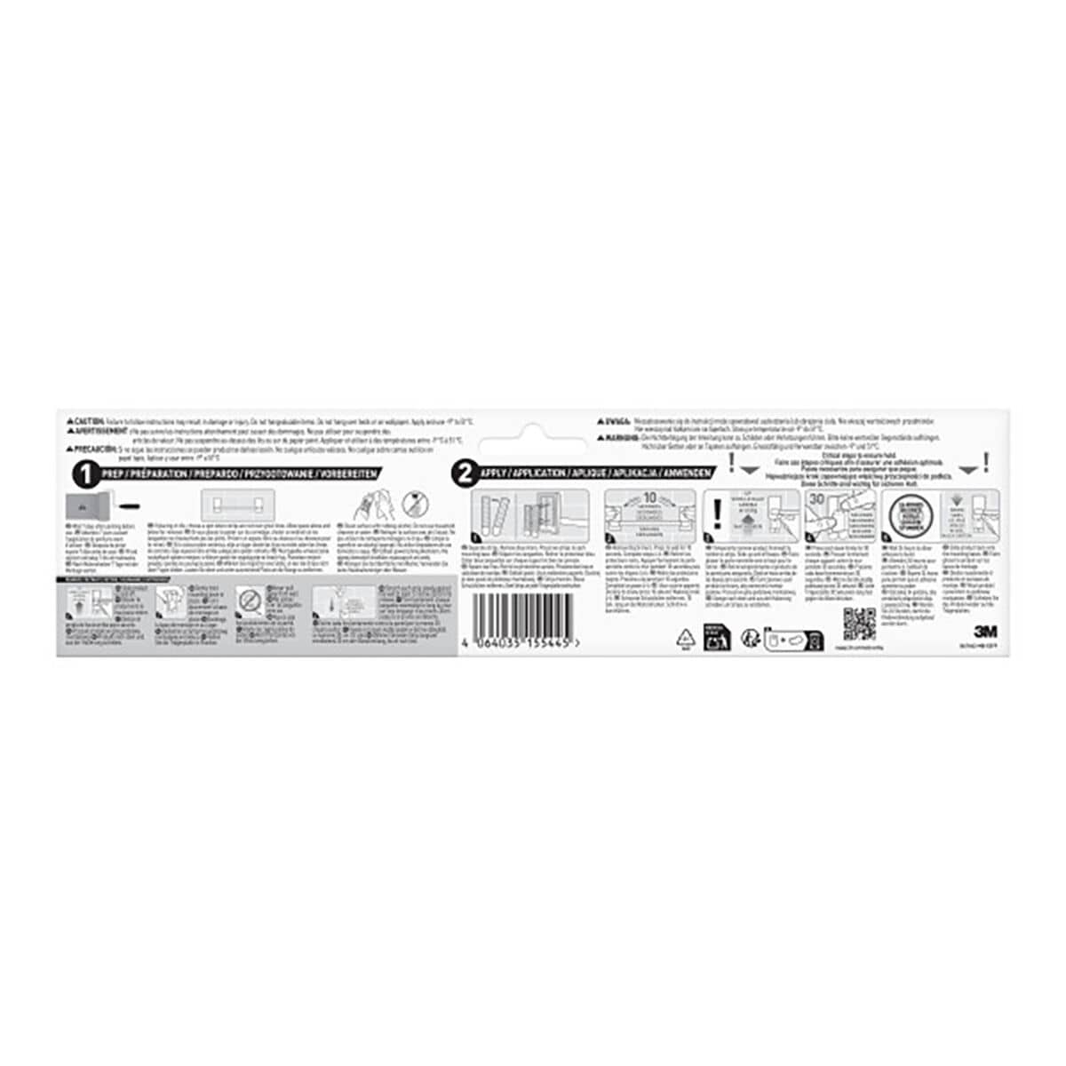 Toallero de barra Command 29,9 x 7,7 x 4,7 cm Negro Metal