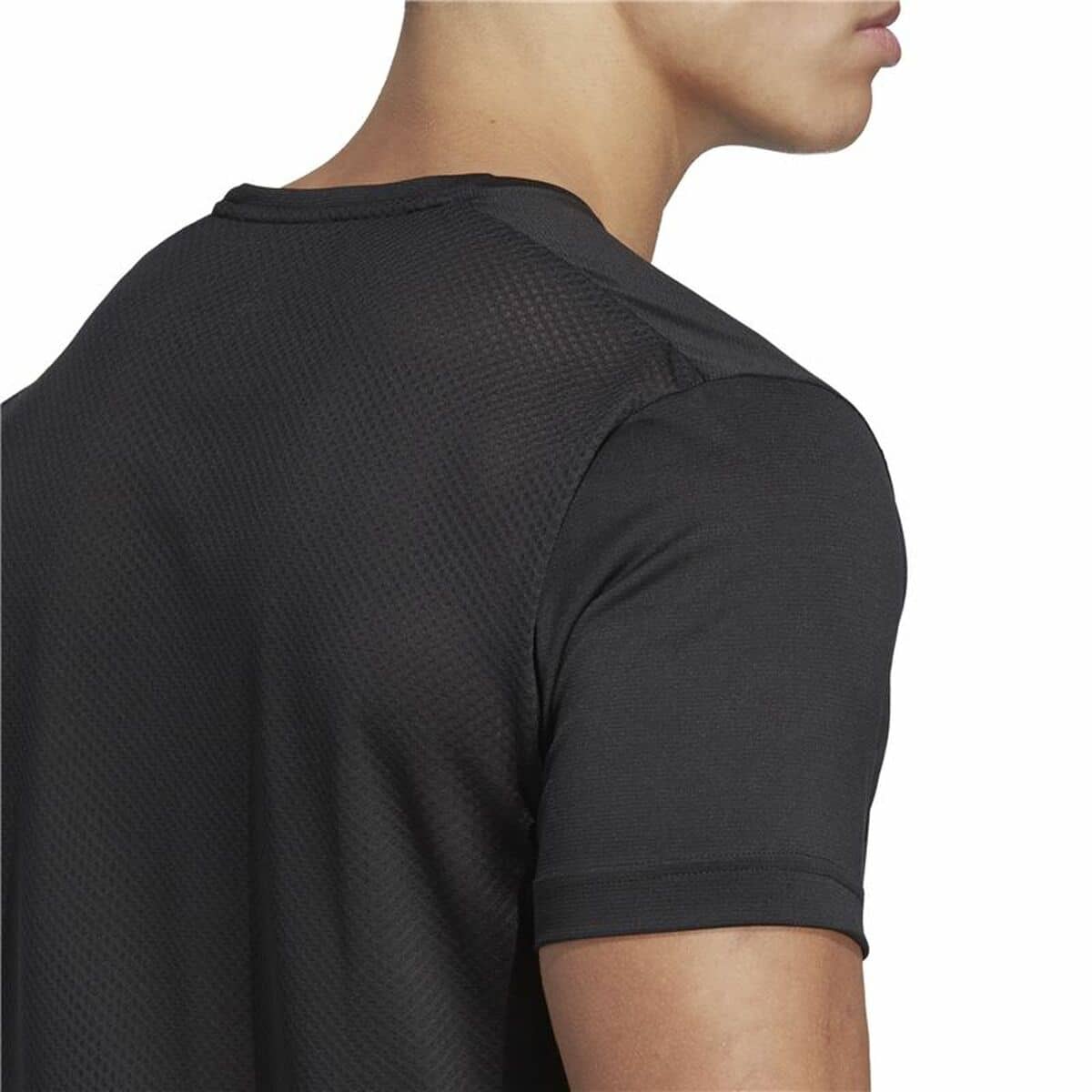Camiseta de Manga Corta Hombre Adidas Agr Shirt Negro