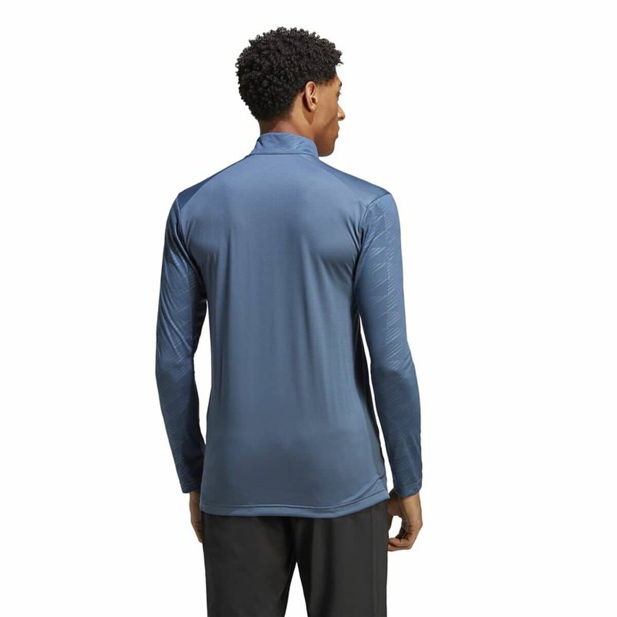 Camiseta de Manga Larga Hombre Adidas Multi Half Zip Ls Azul