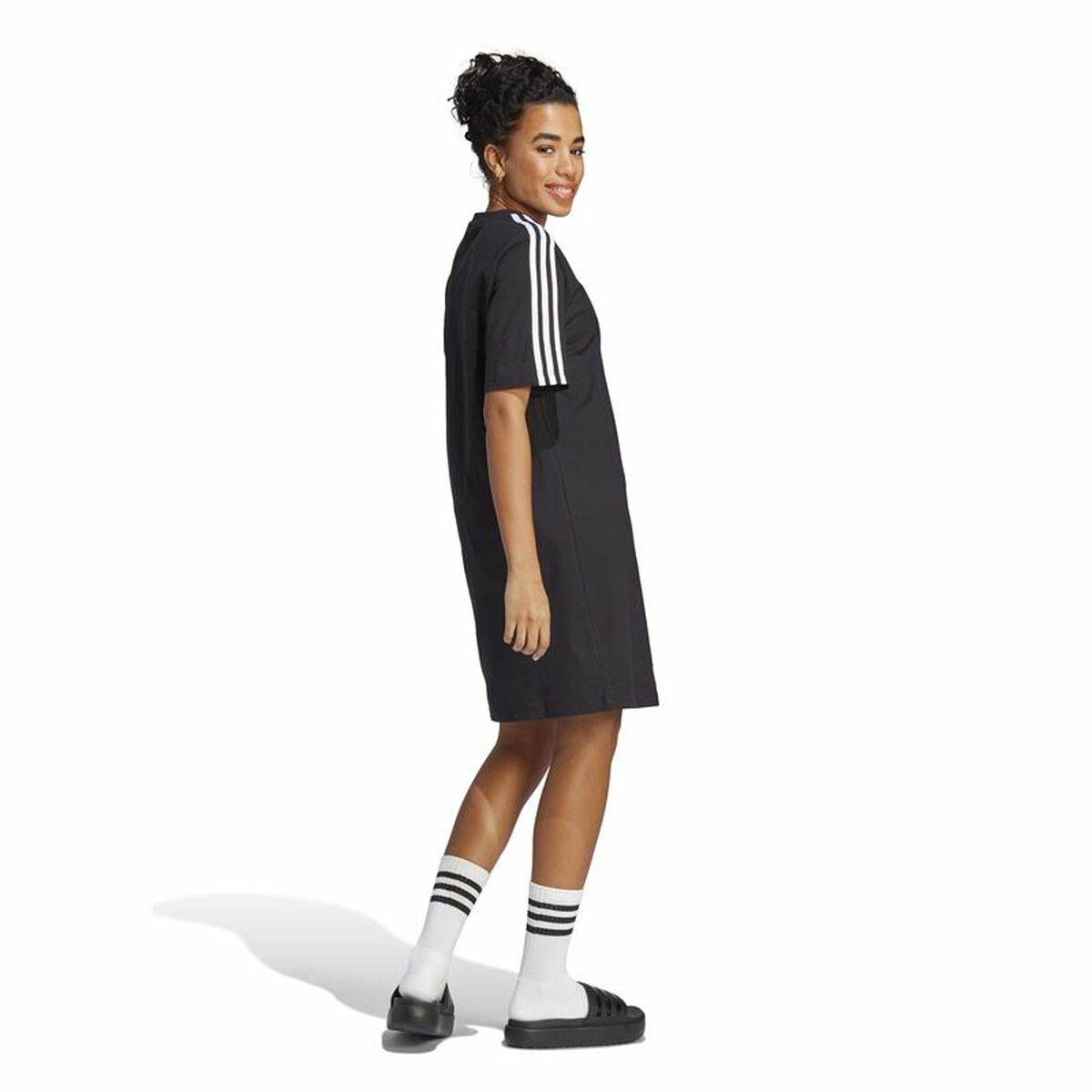Vestido Adidas 3S Boyfriend Single Negro