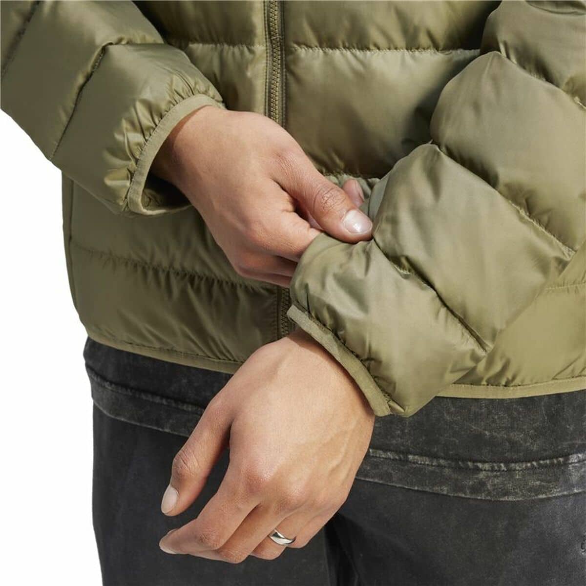 Chaqueta Deportiva para Hombre Adidas Essentials Lite Down Verde