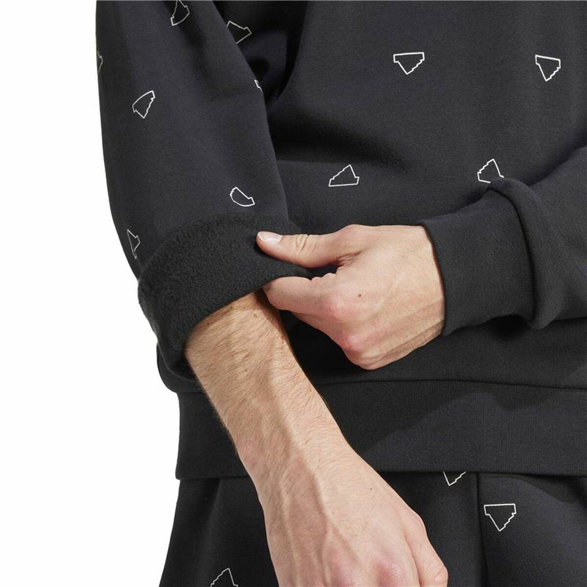 Sudadera sin Capucha Hombre Adidas Mngrm Negro