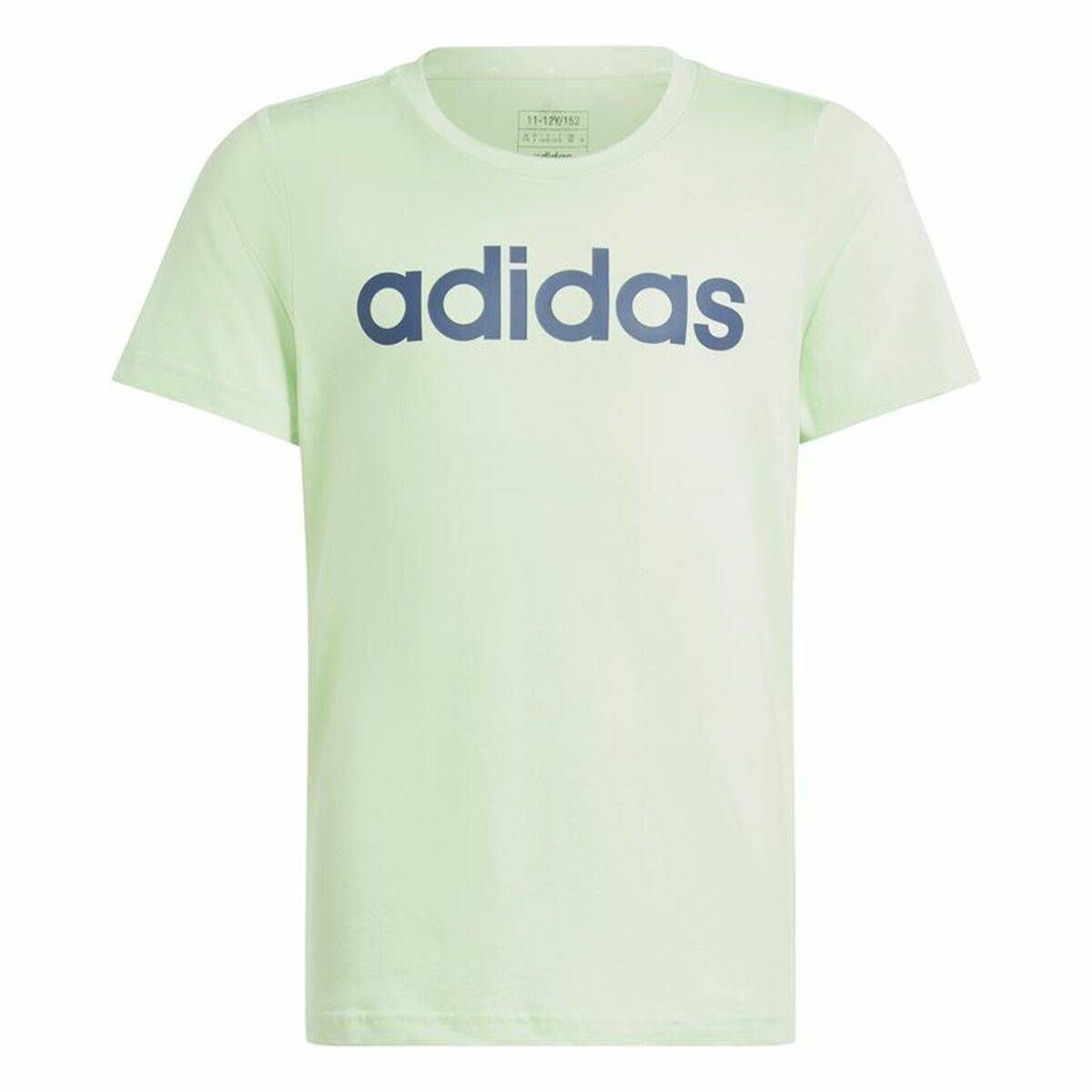 Camiseta de Manga Corta Infantil Adidas G Lin Verde Claro