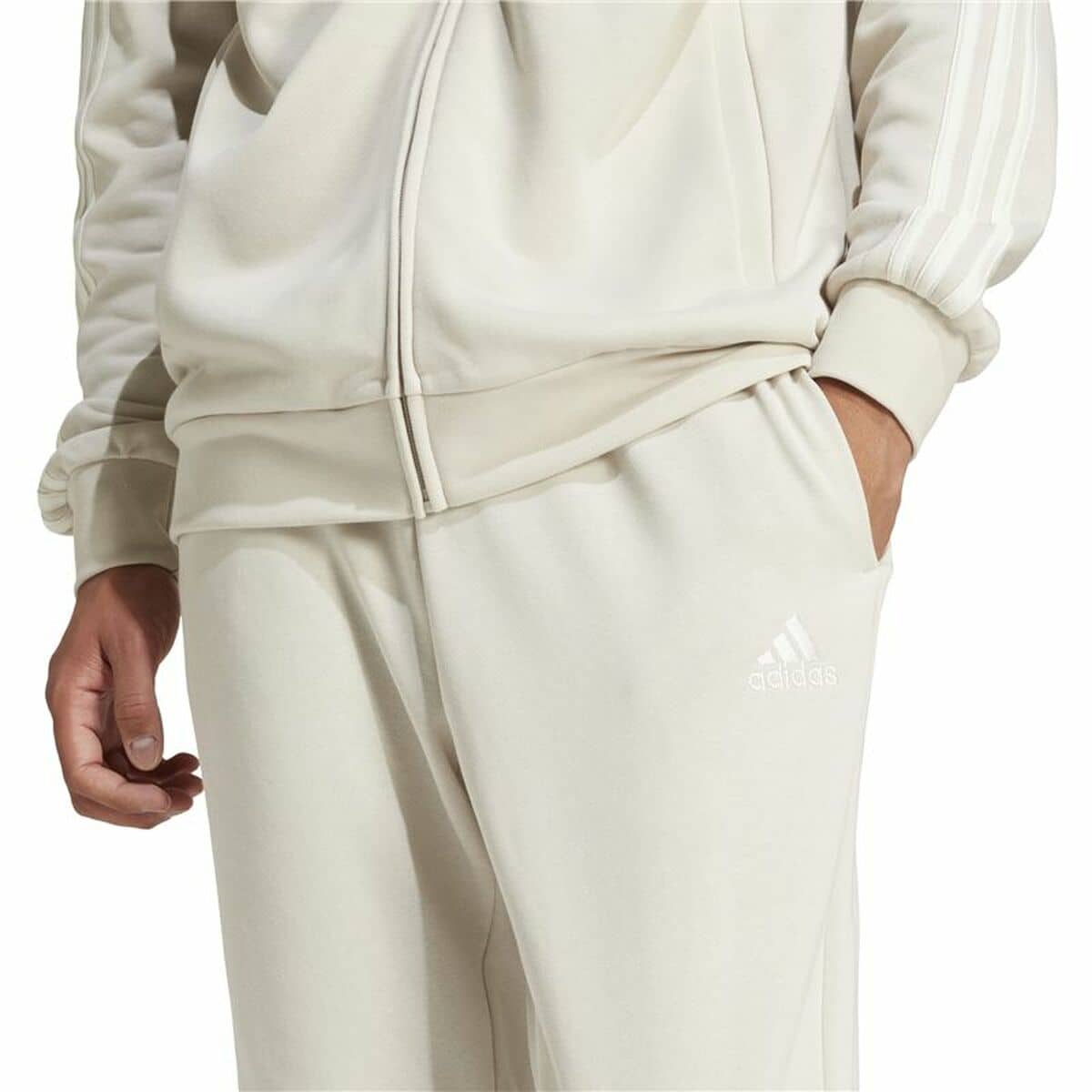 Chándal para Adultos Adidas Basic 3S French Terry Hombre