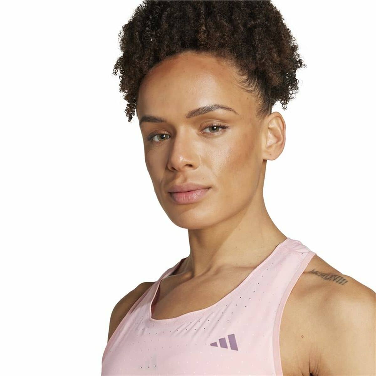 Camiseta de Manga Corta Hombre Adidas Adizero Rosa