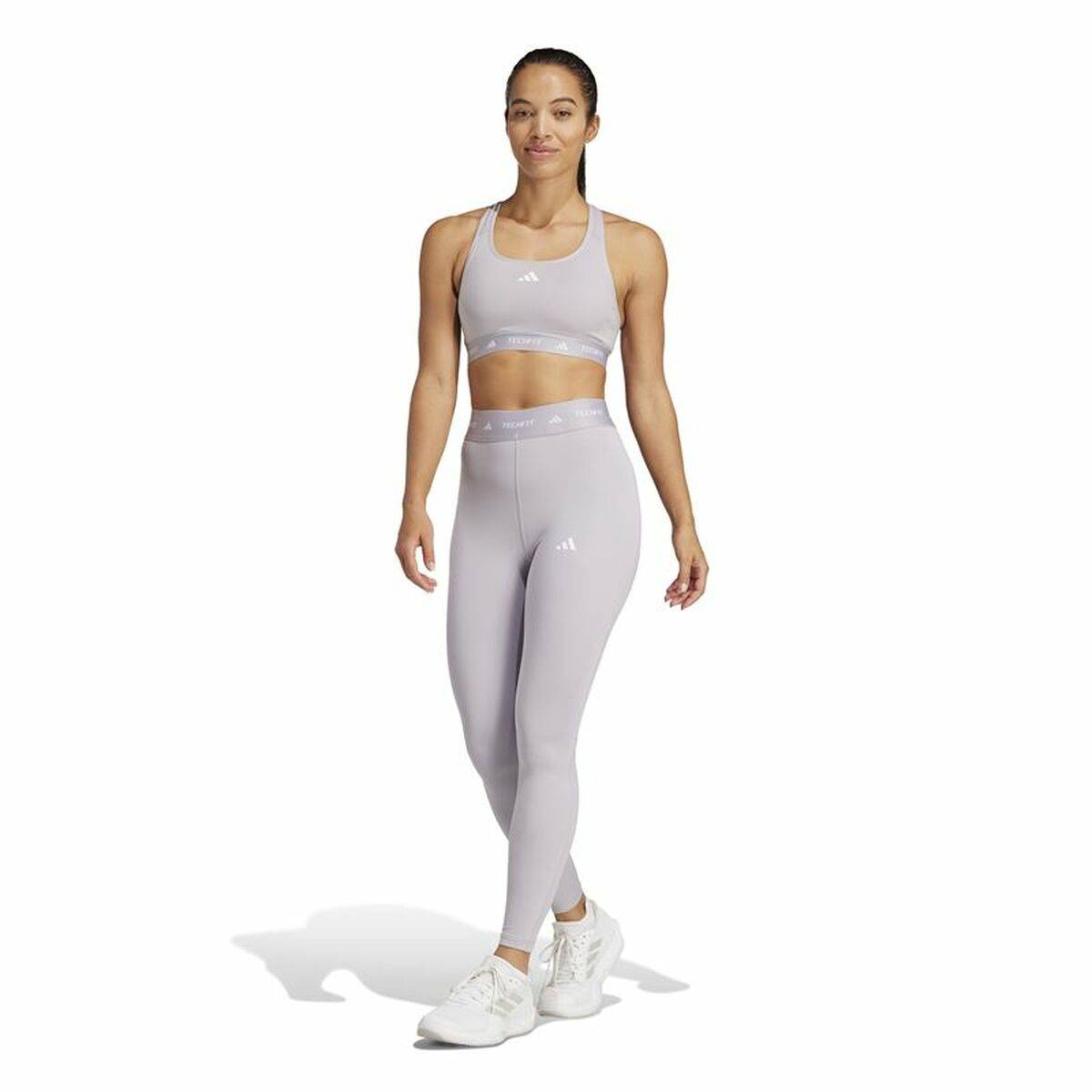 Mallas Deportivas de Mujer Adidas Techfit 7/8 Gris