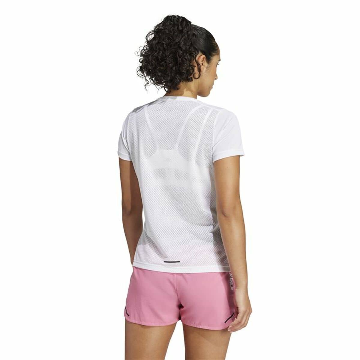 Camiseta de Manga Corta Hombre Adidas Terrex Agravic Blanco